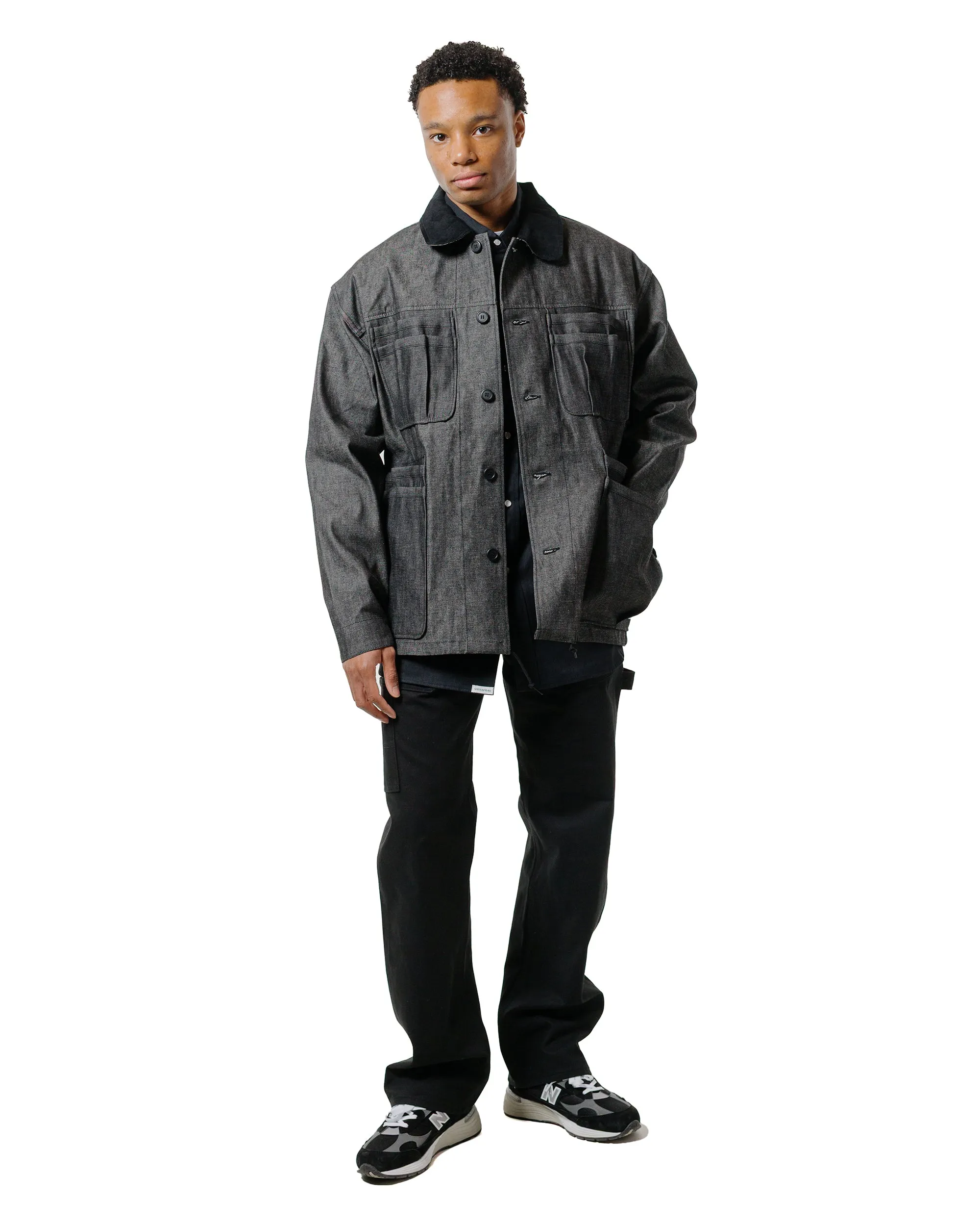 Sassafras Weeds Digger Shirt 6.5oz Herringbone Denim Black sold by Lost & Found product image thumbnail 4