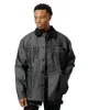 Sassafras Overgrown Warden Jacket 10oz Denim Black sold by Lost & Found
