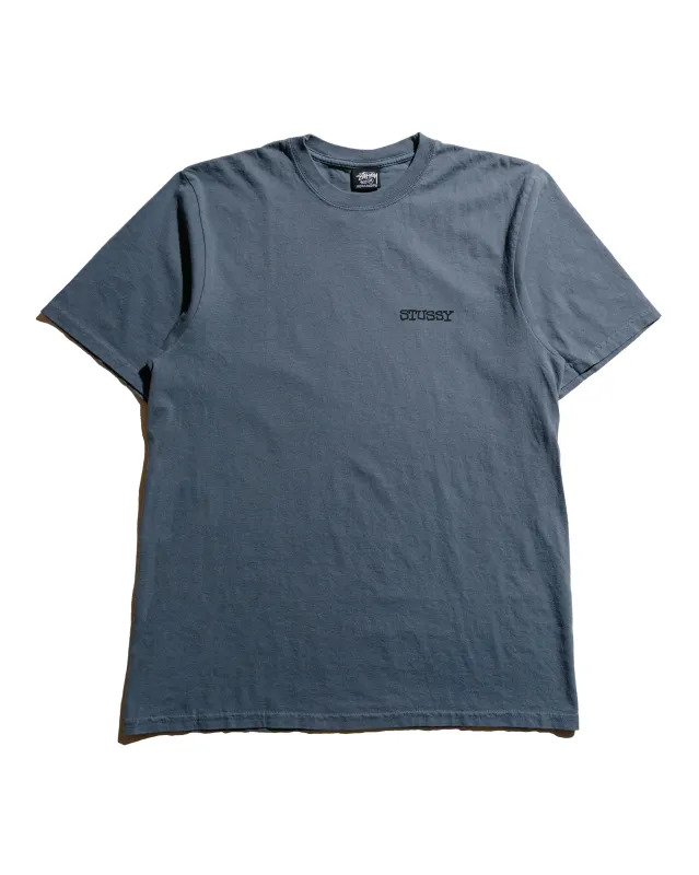Stüssy Jumbo Pigment Dyed Tee Navy sold by Lost & Found
