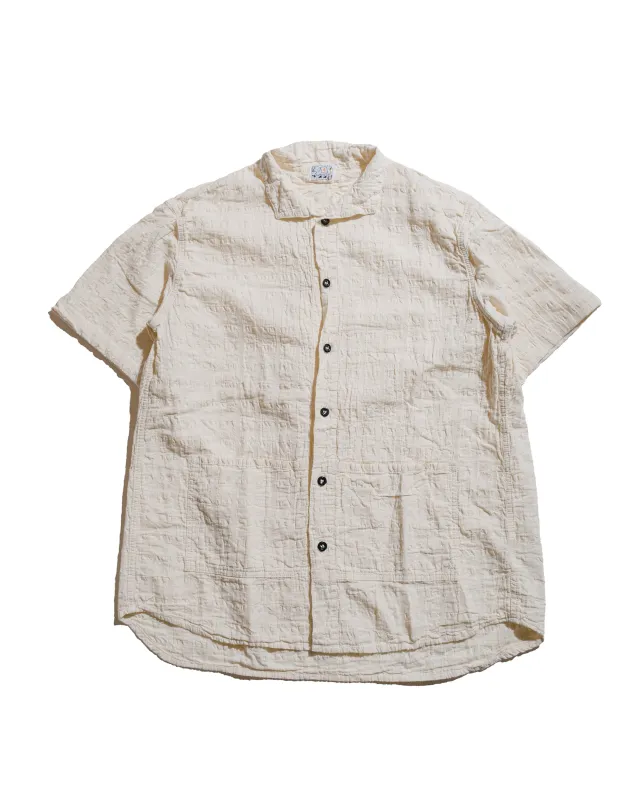 Tender Type 469 Short Sleeve Flipped Collar Shirt Airbag Cambric Rinsed made by Tender