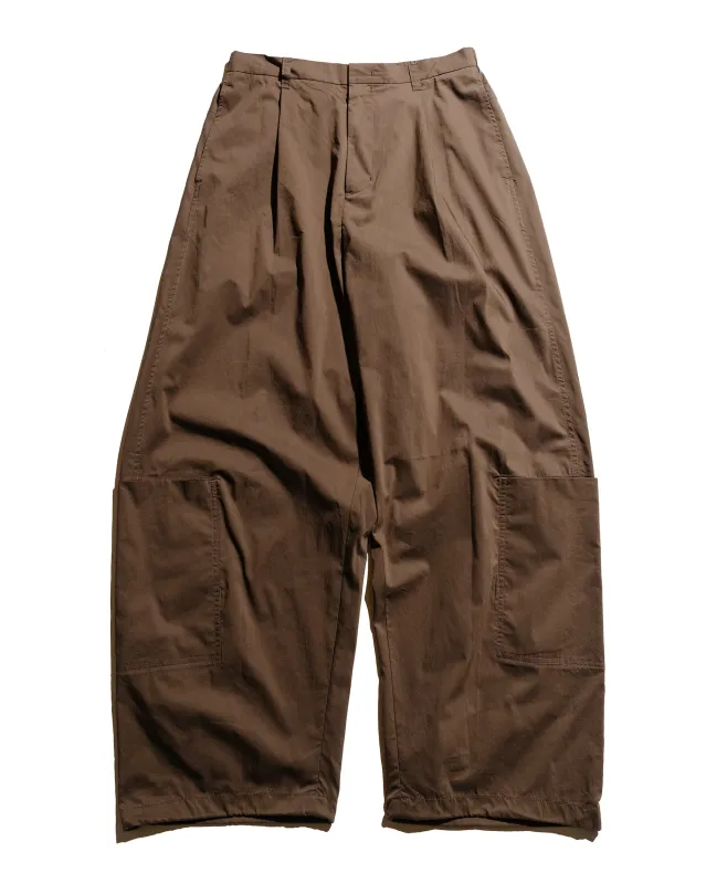 Amomento Pocket Work Pants Brown made by Amomento