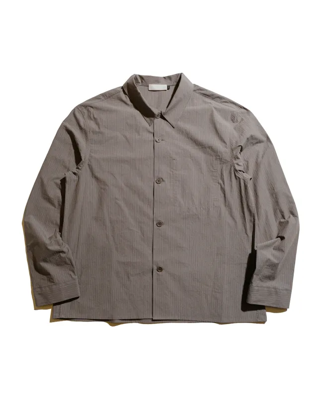 Amomento Stripe Pocket Shirts Grey sold by Lost & Found