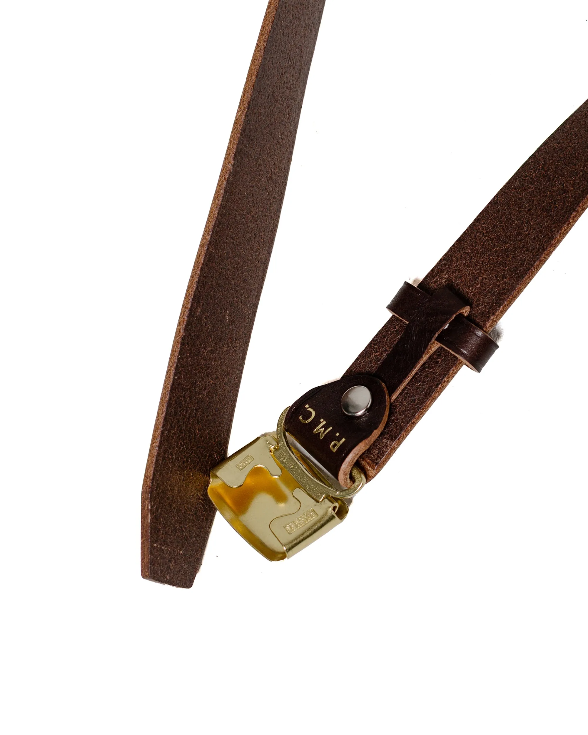Phigvel Hickok Belt D.Brown/Brass sold by Lost & Found product image thumbnail 2