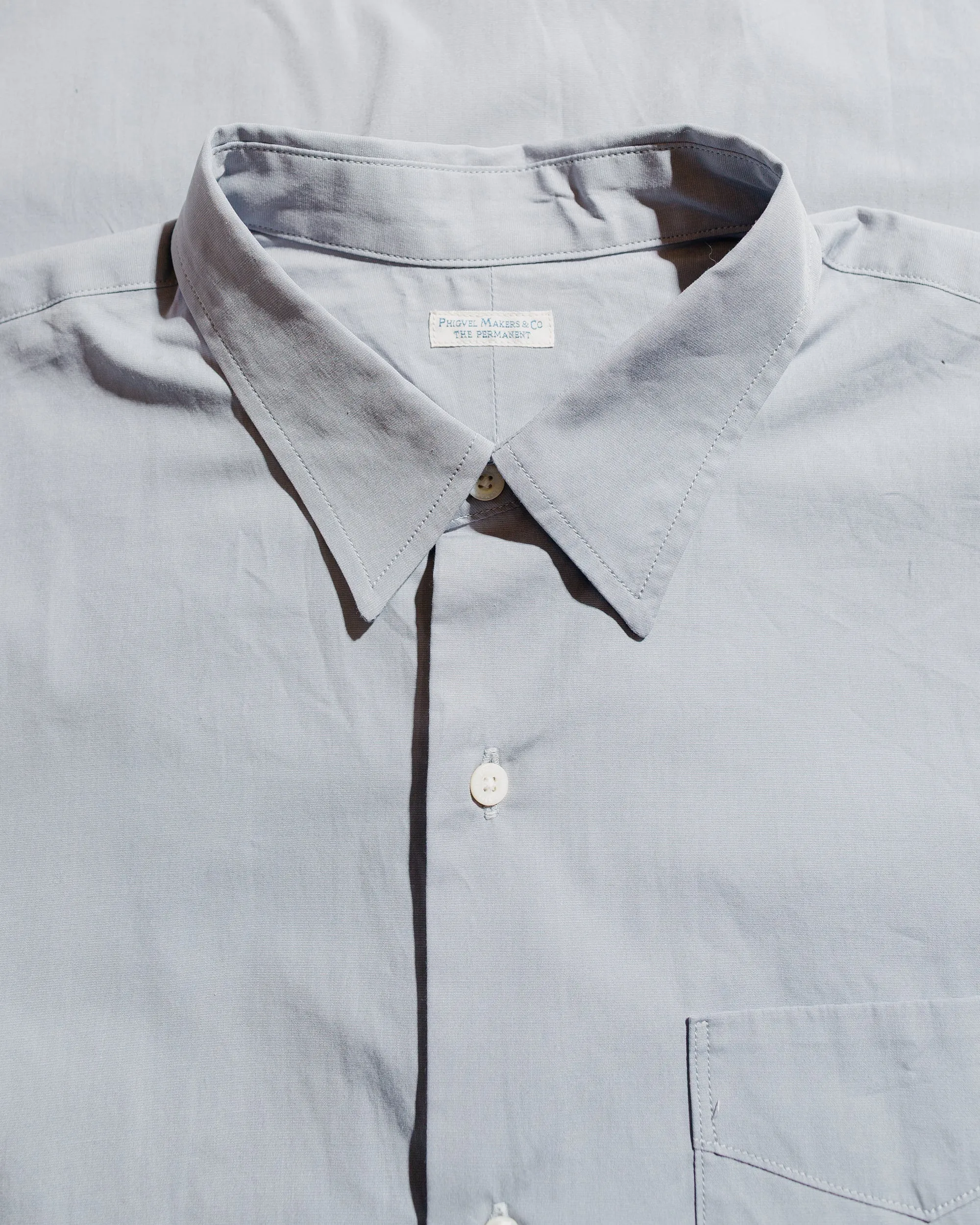 Phigvel Regular Collar Dress Shirt Old Sax sold by Lost & Found product image thumbnail 5