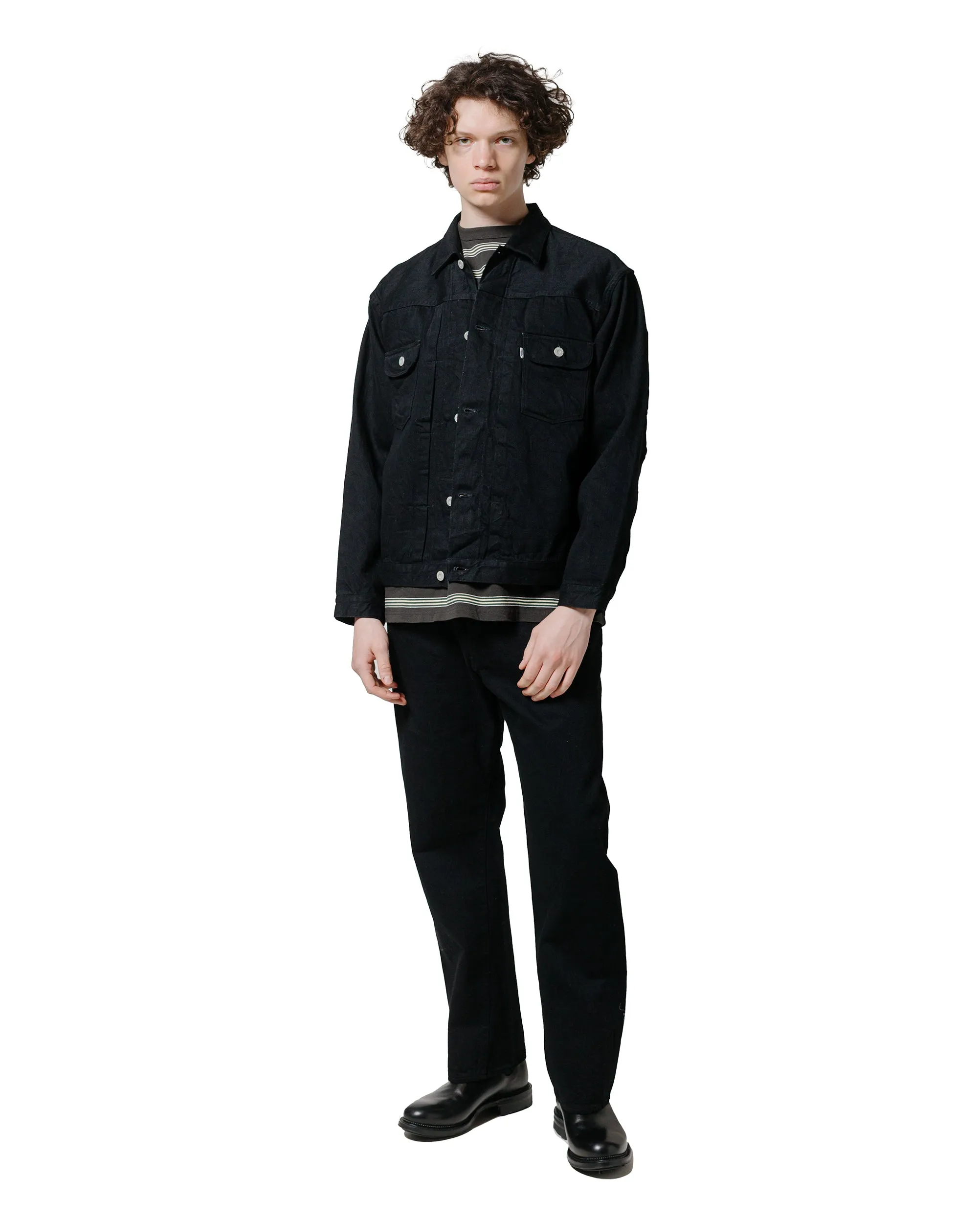 Phigvel Border Long Sleeve Top Graphite/Yellow sold by Lost & Found product image thumbnail 4