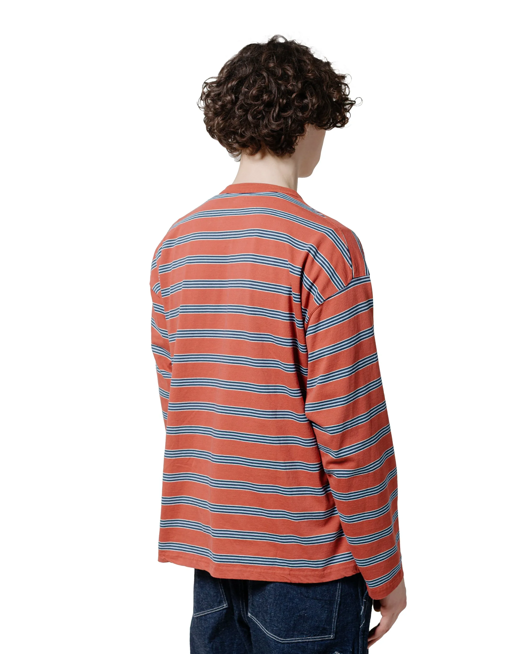 Phigvel Border Long Sleeve Top N.Red/Sax sold by Lost & Found product image thumbnail 3