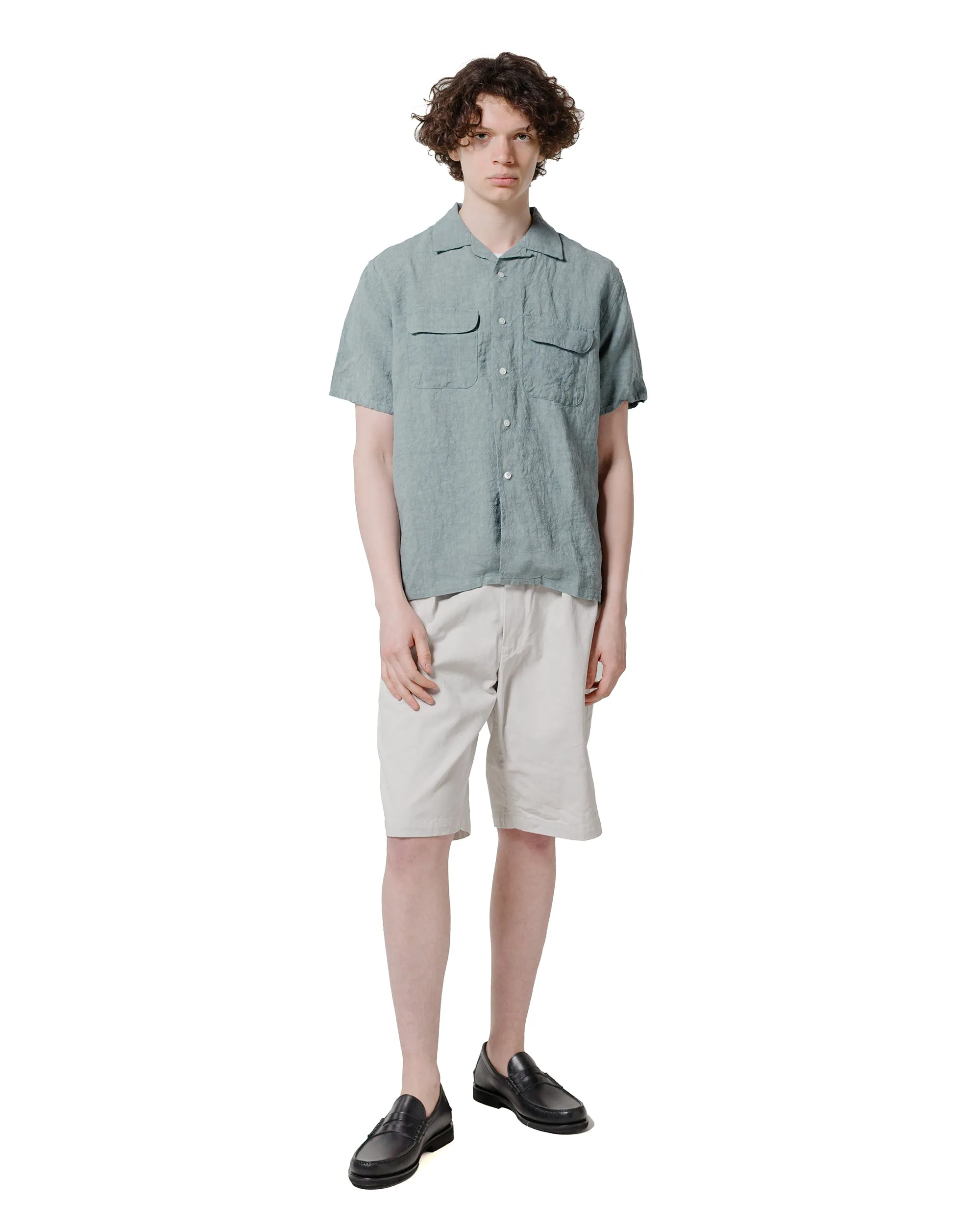 Beams Plus Open Collar 1/40 Linen Sax sold by Lost & Found product image thumbnail 4