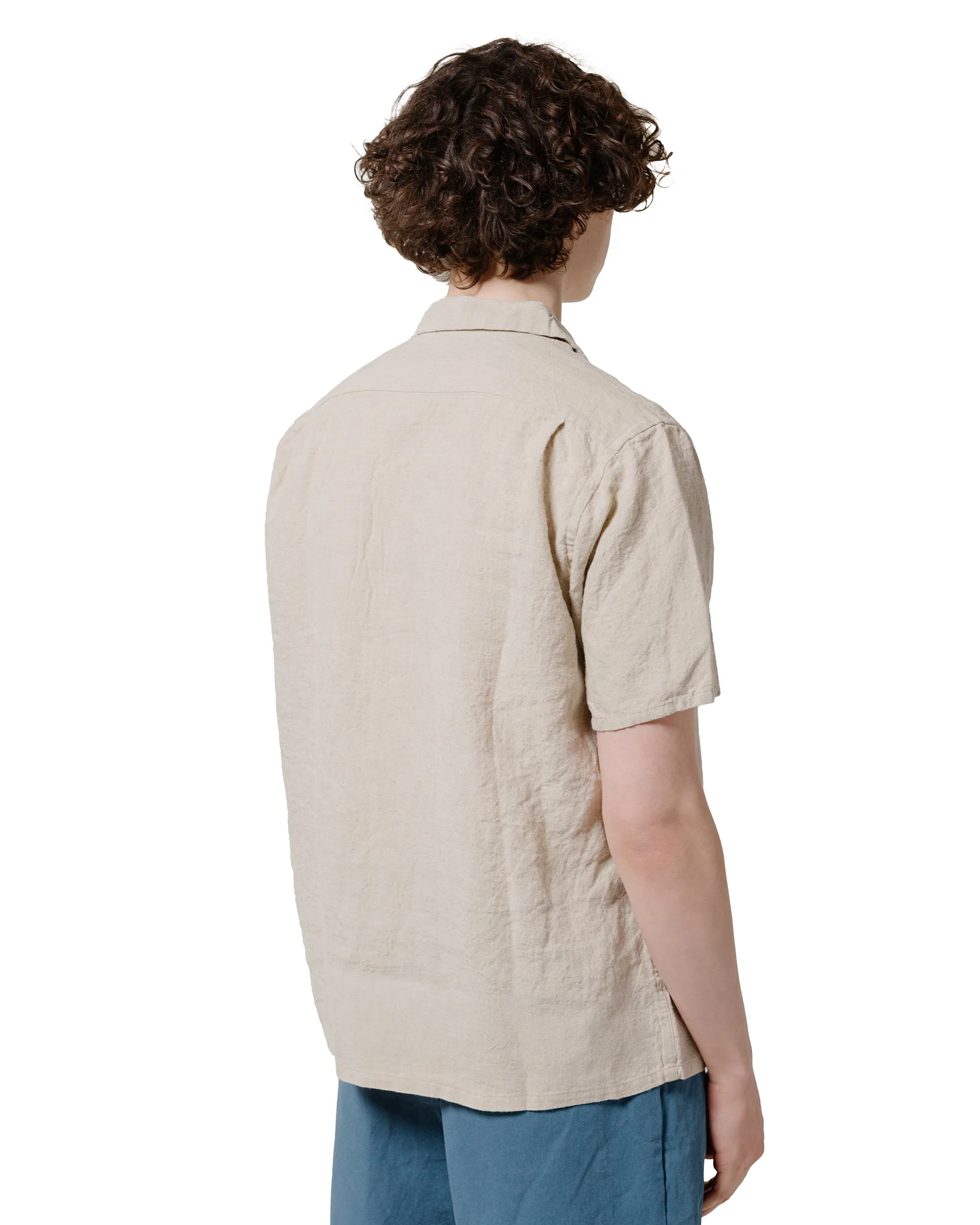 Beams Plus Open Collar 1/40 Linen Beige sold by Lost & Found product image thumbnail 3