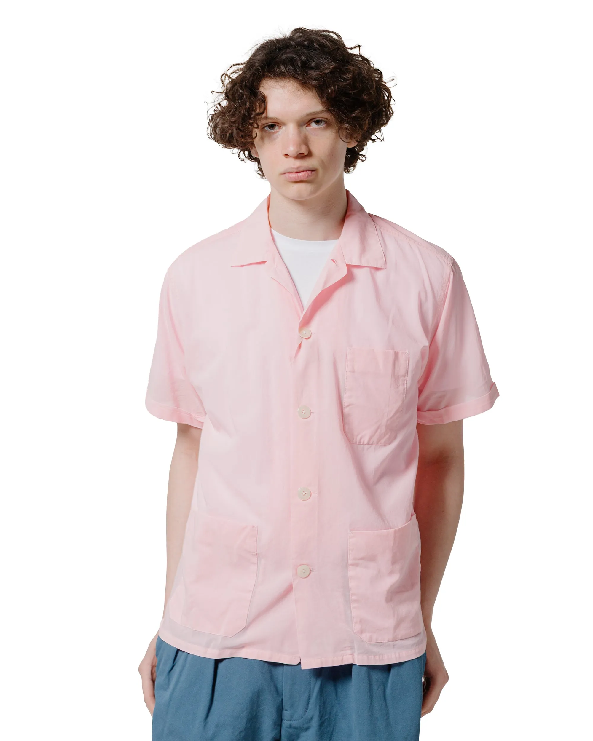 Beams Plus Beach Shirt 100/2 Organdy Garment Dyed Pink sold by Lost & Found product image thumbnail 2