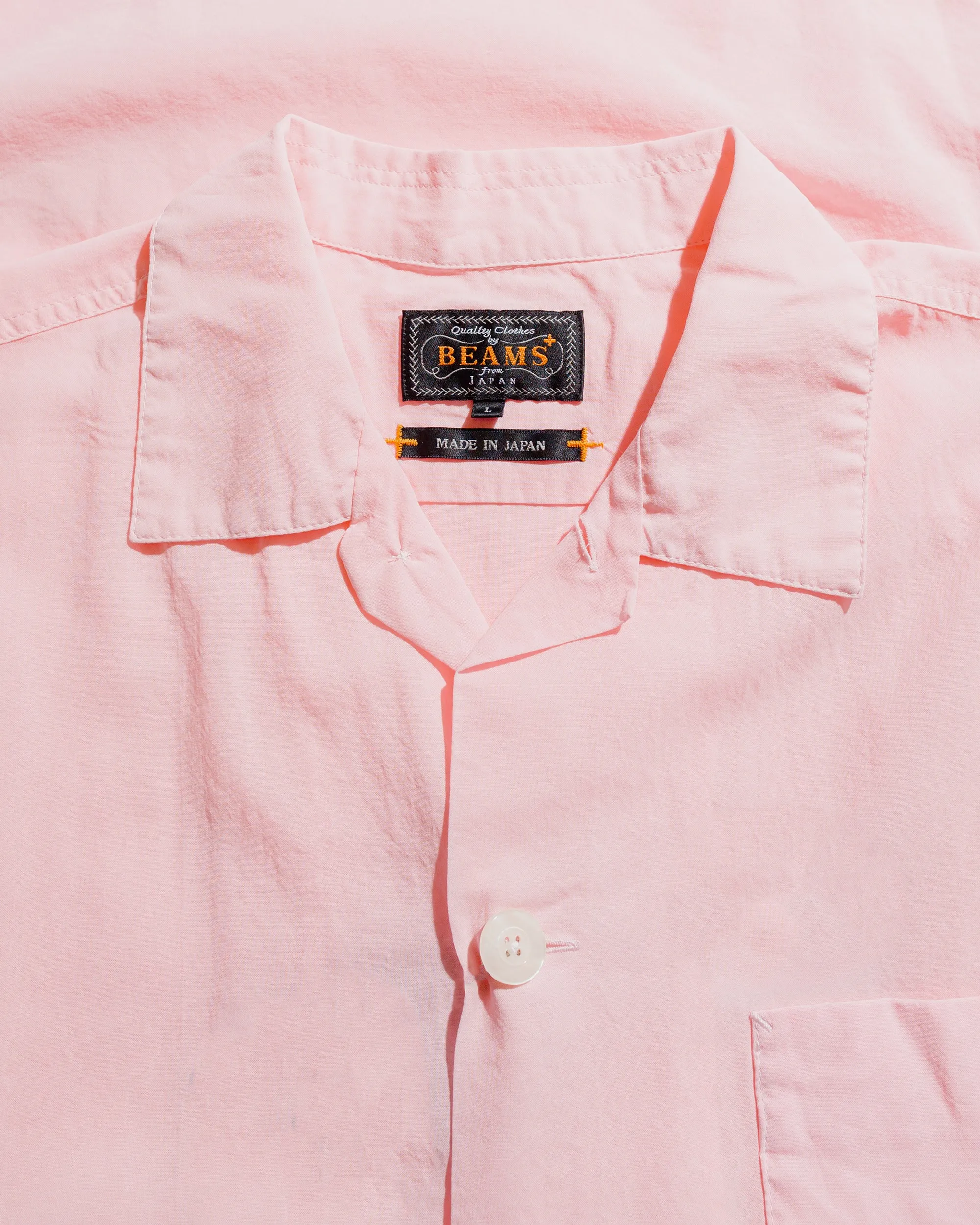 Beams Plus Beach Shirt 100/2 Organdy Garment Dyed Pink sold by Lost & Found product image thumbnail 5