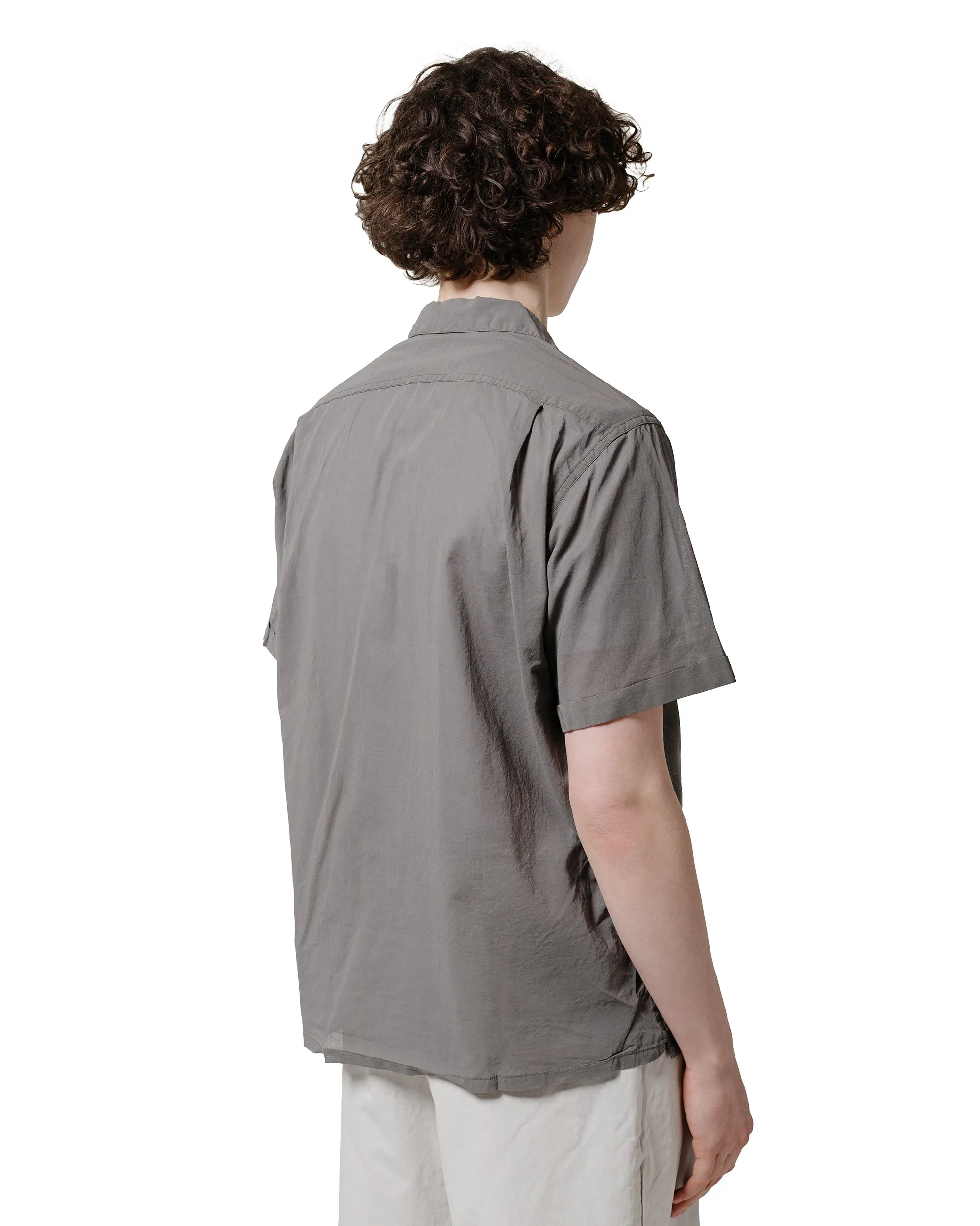 Beams Plus Beach Shirt 100/2 Organdy Garment Dyed Charcoal sold by Lost & Found product image thumbnail 3