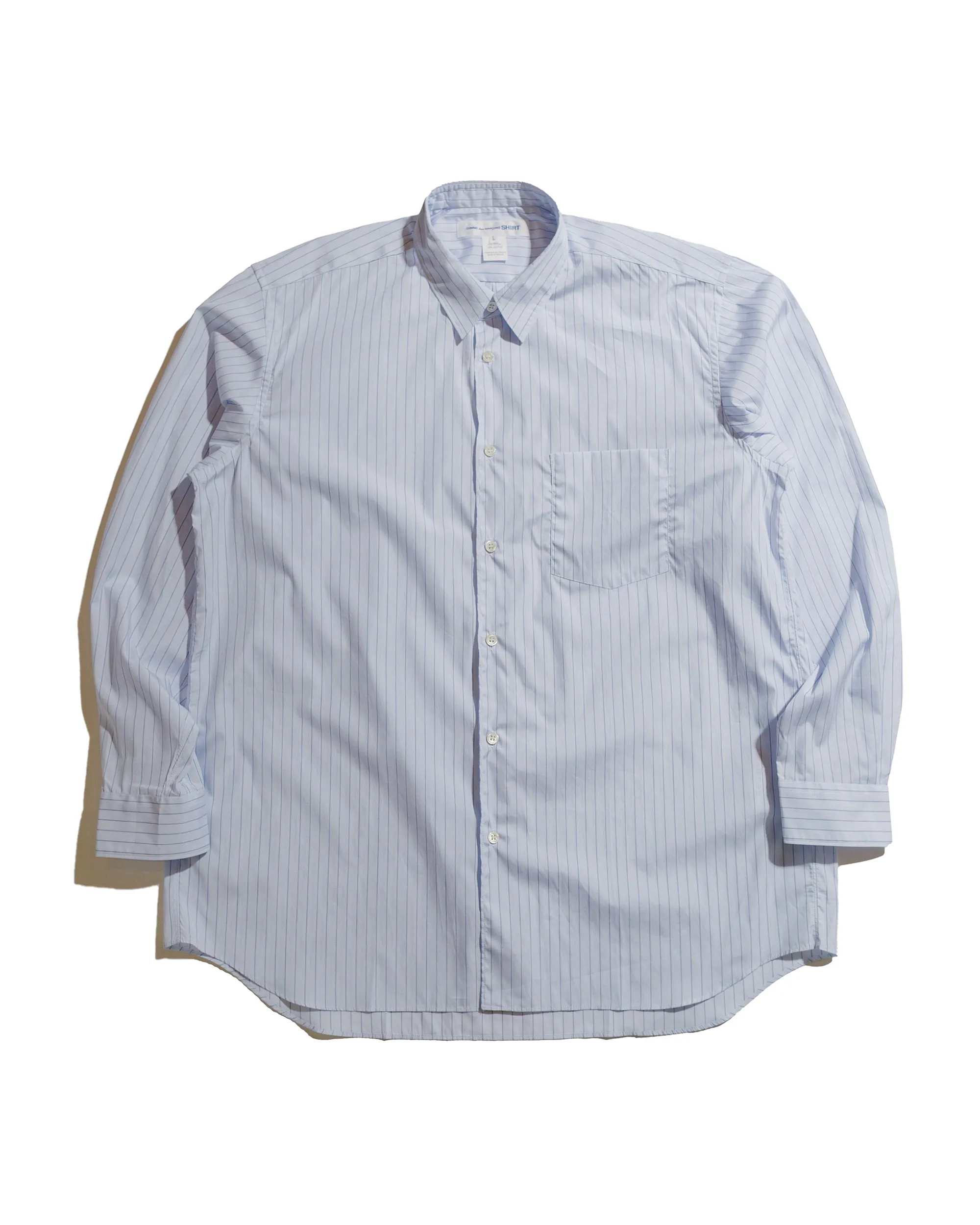 Comme des Garçons SHIRT Wide Classic Shirt Stripe 127 sold by Lost & Found