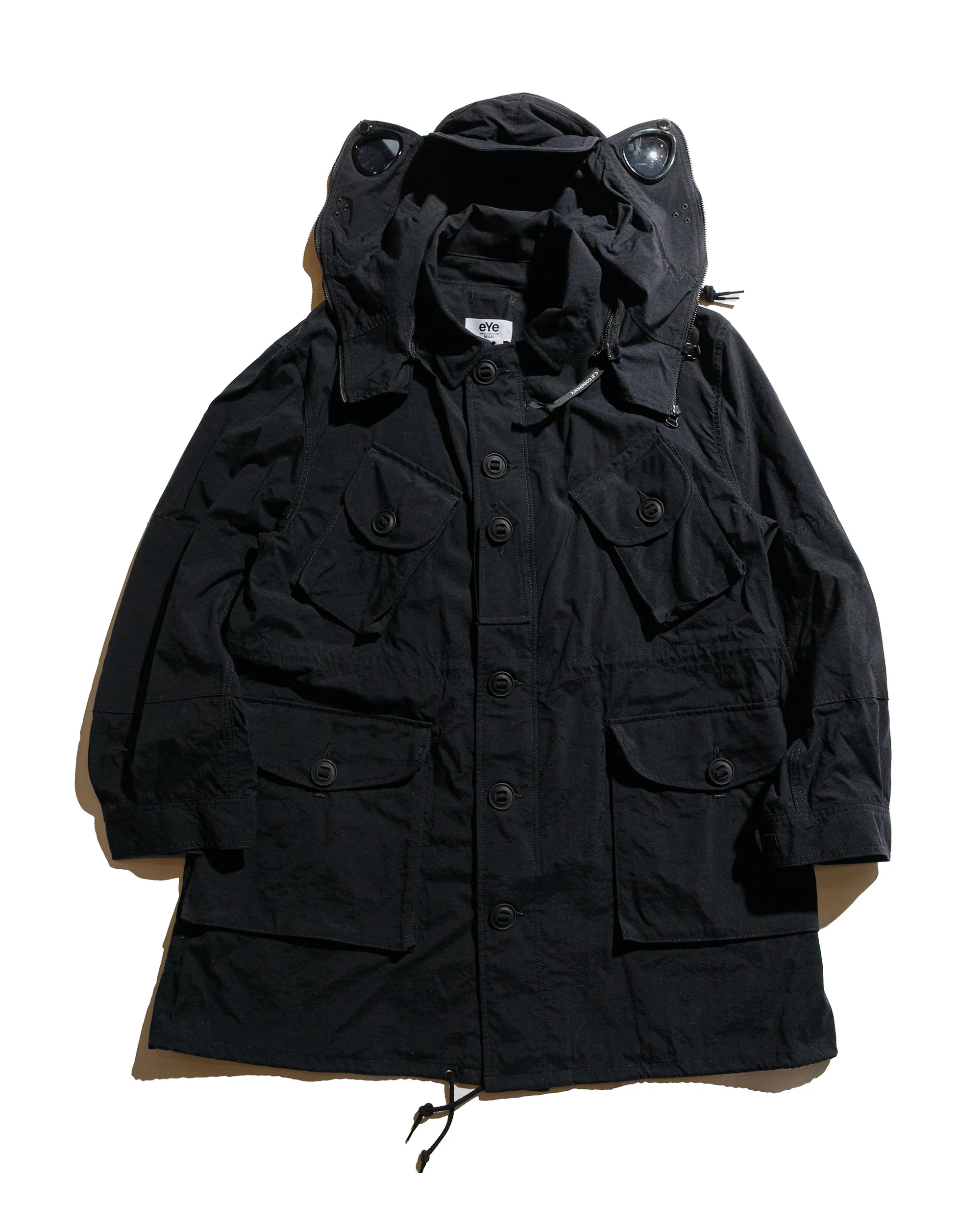 Junya Watanabe MAN eye x C.P. Company Military Jacket Black sold by Lost & Found product image thumbnail 2