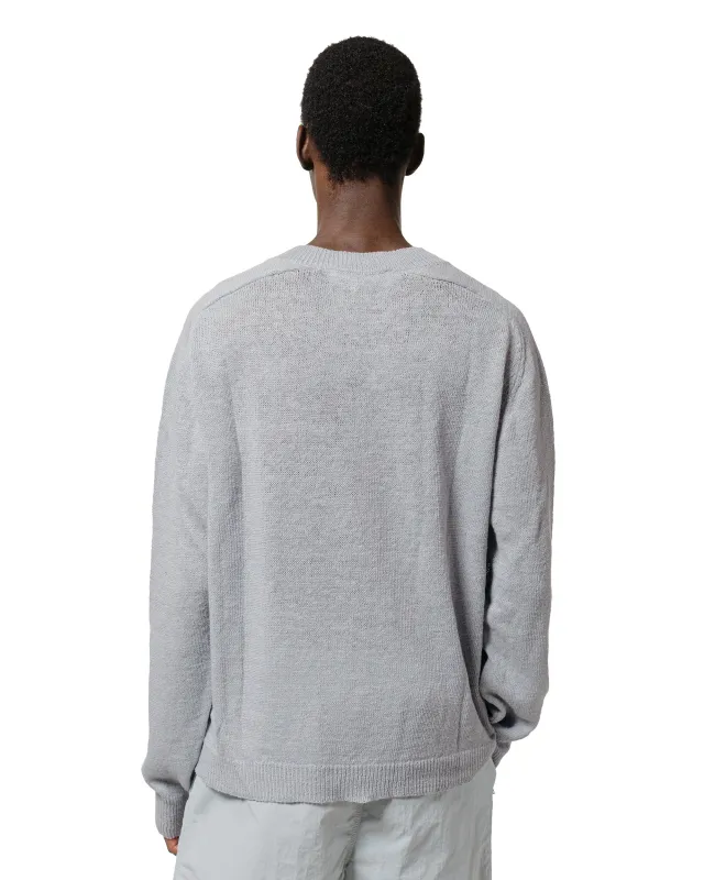 Our Legacy Rue V-Neck Powder Blue Cyclone Linen | Parallel