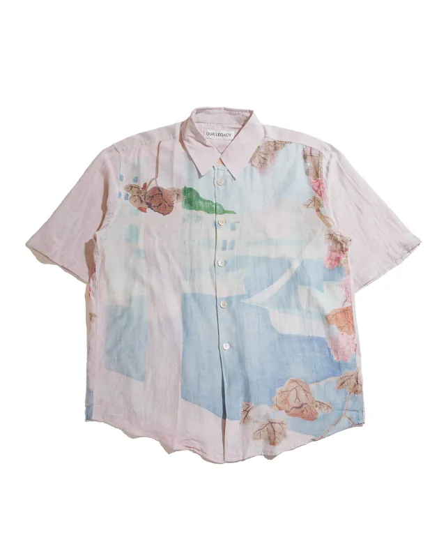 Our Legacy Beyond Shirt Shortsleeve Marina Vista Print Cotton Silk sold by Lost & Found