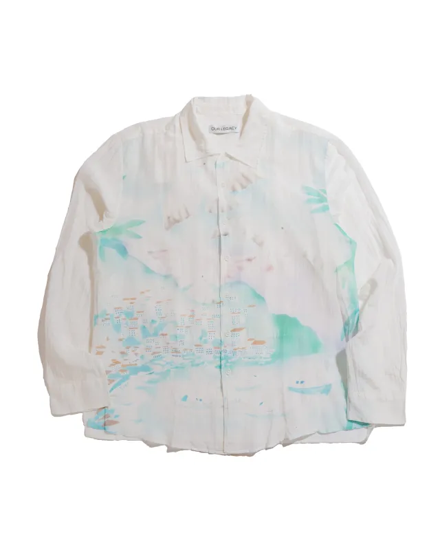 Our Legacy Adorn Shirt Sea View Print Cotton Silk sold by Lost & Found