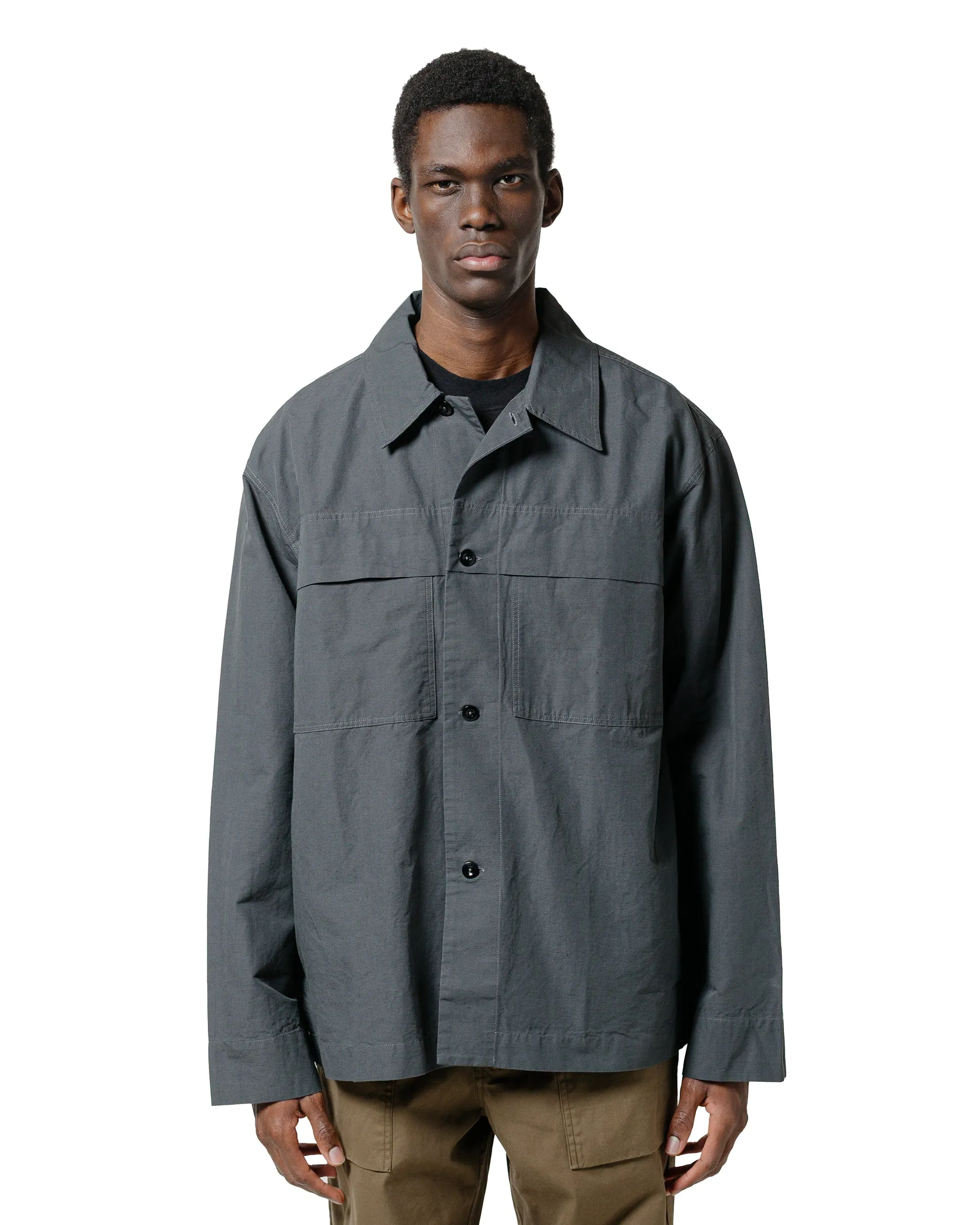 MHL Storm Flap Shirt Dry Cotton Linen Carbon sold by Lost & Found product image thumbnail 2
