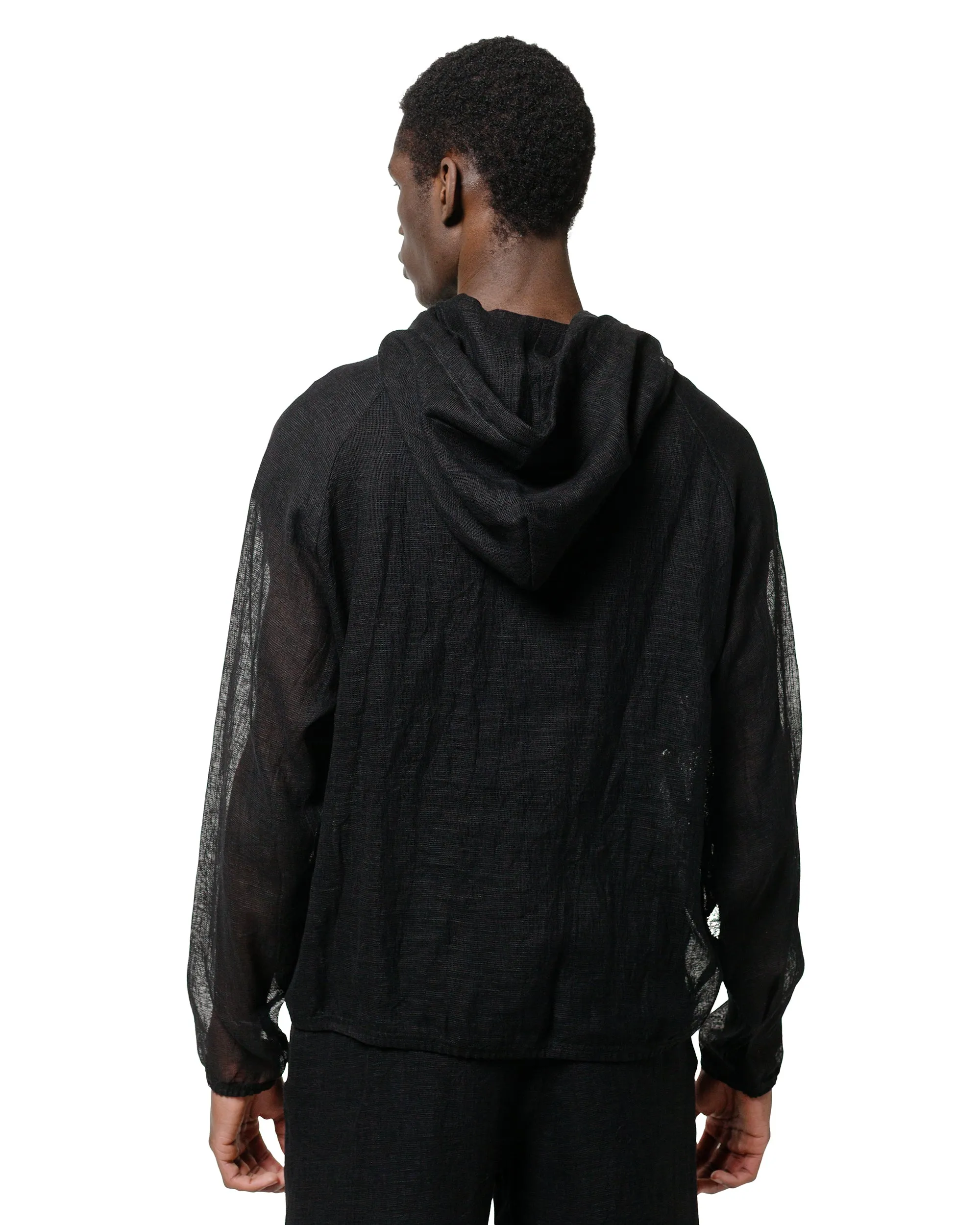 marka Mesh Track Parka Linen Mesh Black sold by Lost & Found product image thumbnail 3