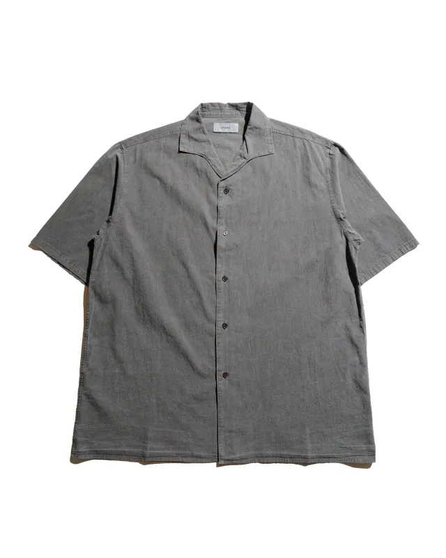 marka One Piece Collared Shirt 50/1 Organic Cotton High Twist Poplin Pigment Black sold by Lost & Found