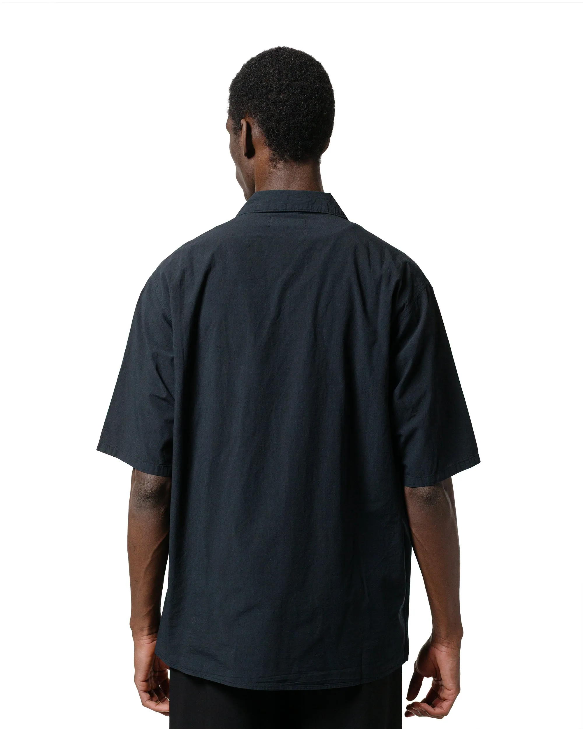 marka One Piece Collared Shirt 50/1 Organic Cotton High Twist Poplin Black sold by Lost & Found product image thumbnail 3