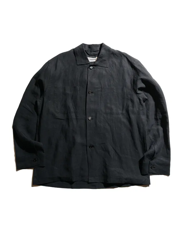 MARKAWARE Utility Shirt 80/1 Hemp Typewriter-Cloth Black sold by Lost & Found