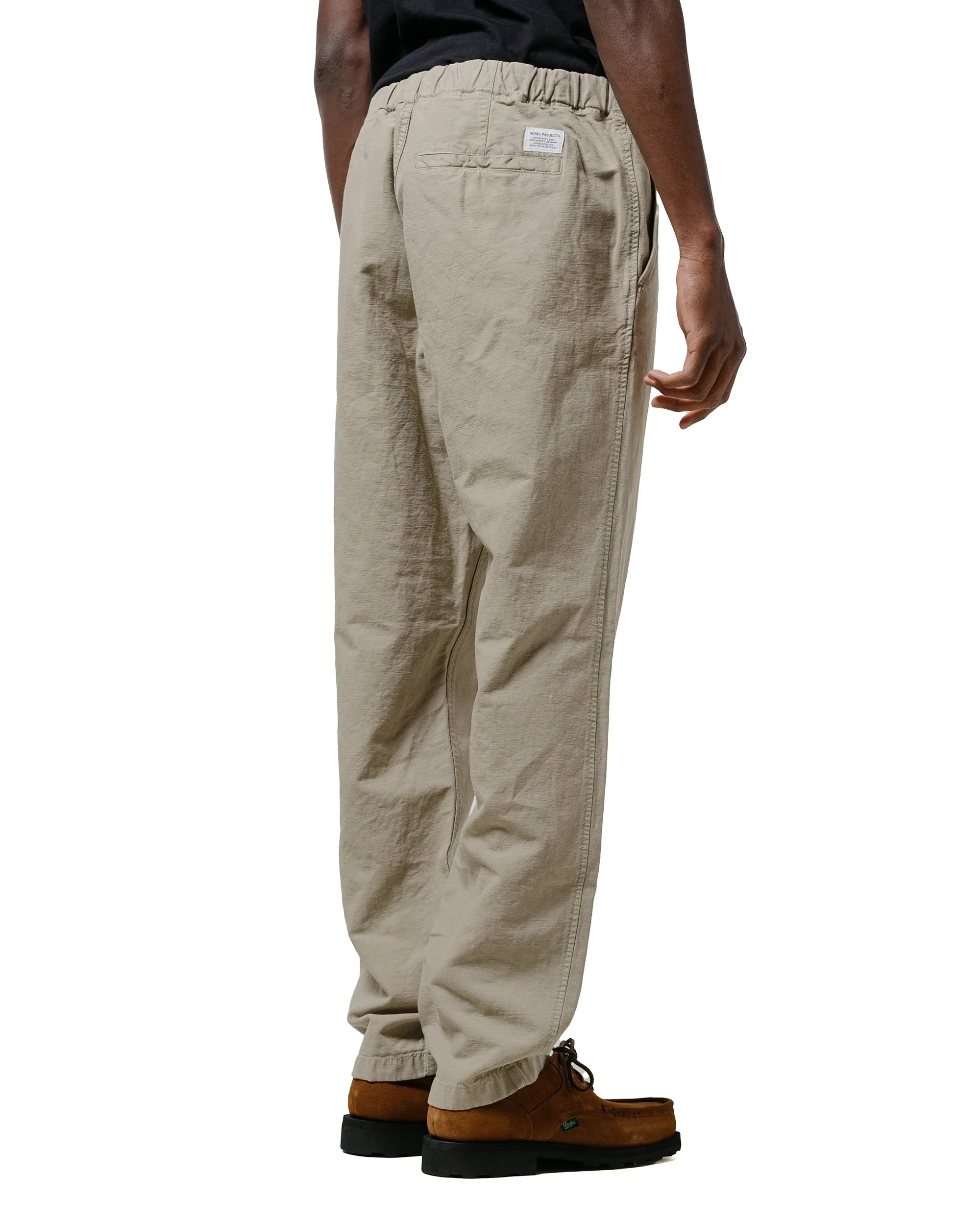 Norse Projects Ezra Relaxed Cotton Linen Trouser Clay sold by Lost & Found product image thumbnail 3