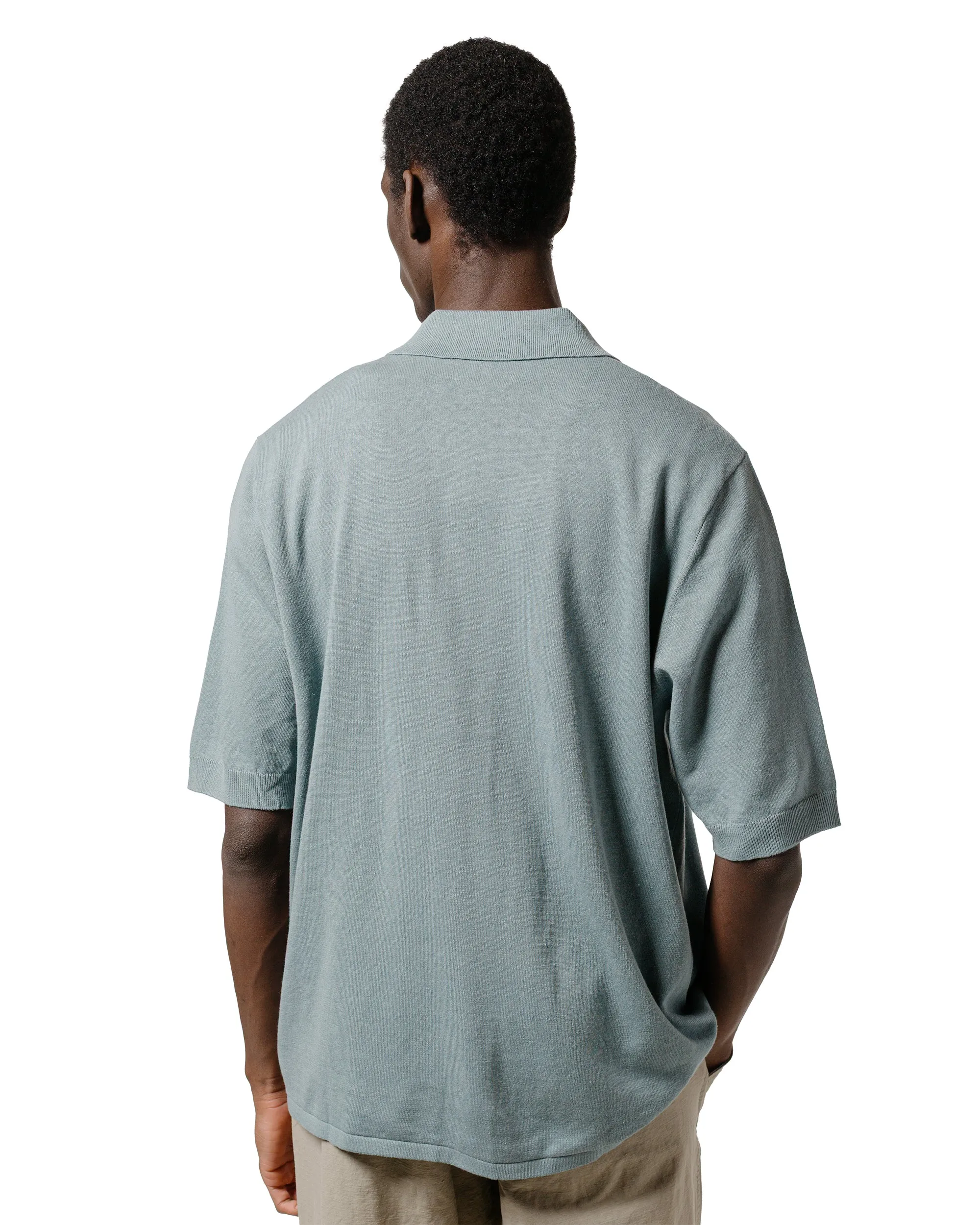 Norse Projects Rollo Cotton Linen SS Shirt Greyish Blue sold by Lost & Found product image thumbnail 3