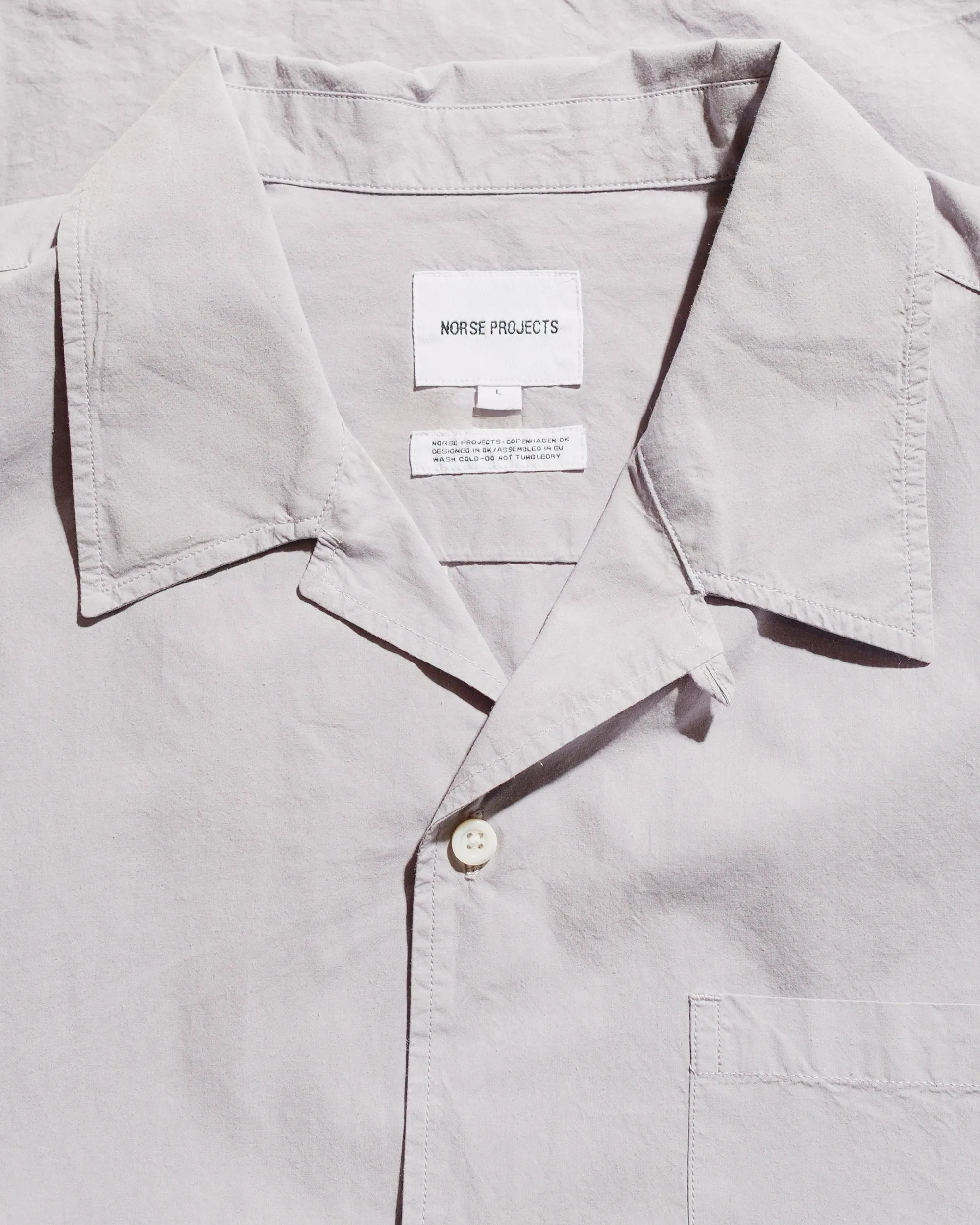 Norse Projects Carsten Cotton Tencel Shirt Crocus Purple sold by Lost & Found product image thumbnail 5