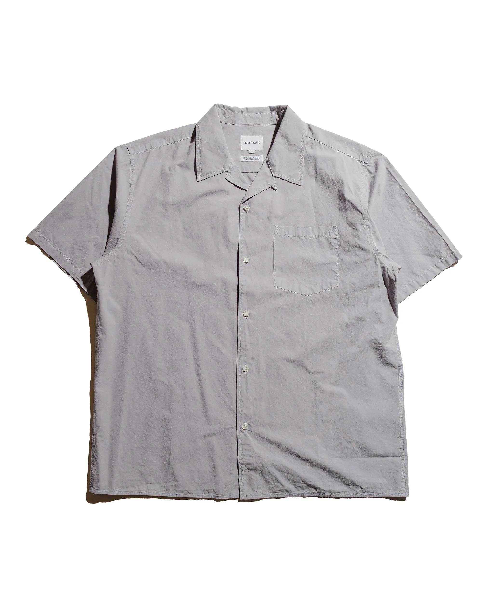 Norse Projects Carsten Cotton Tencel Shirt Crocus Purple sold by Lost & Found