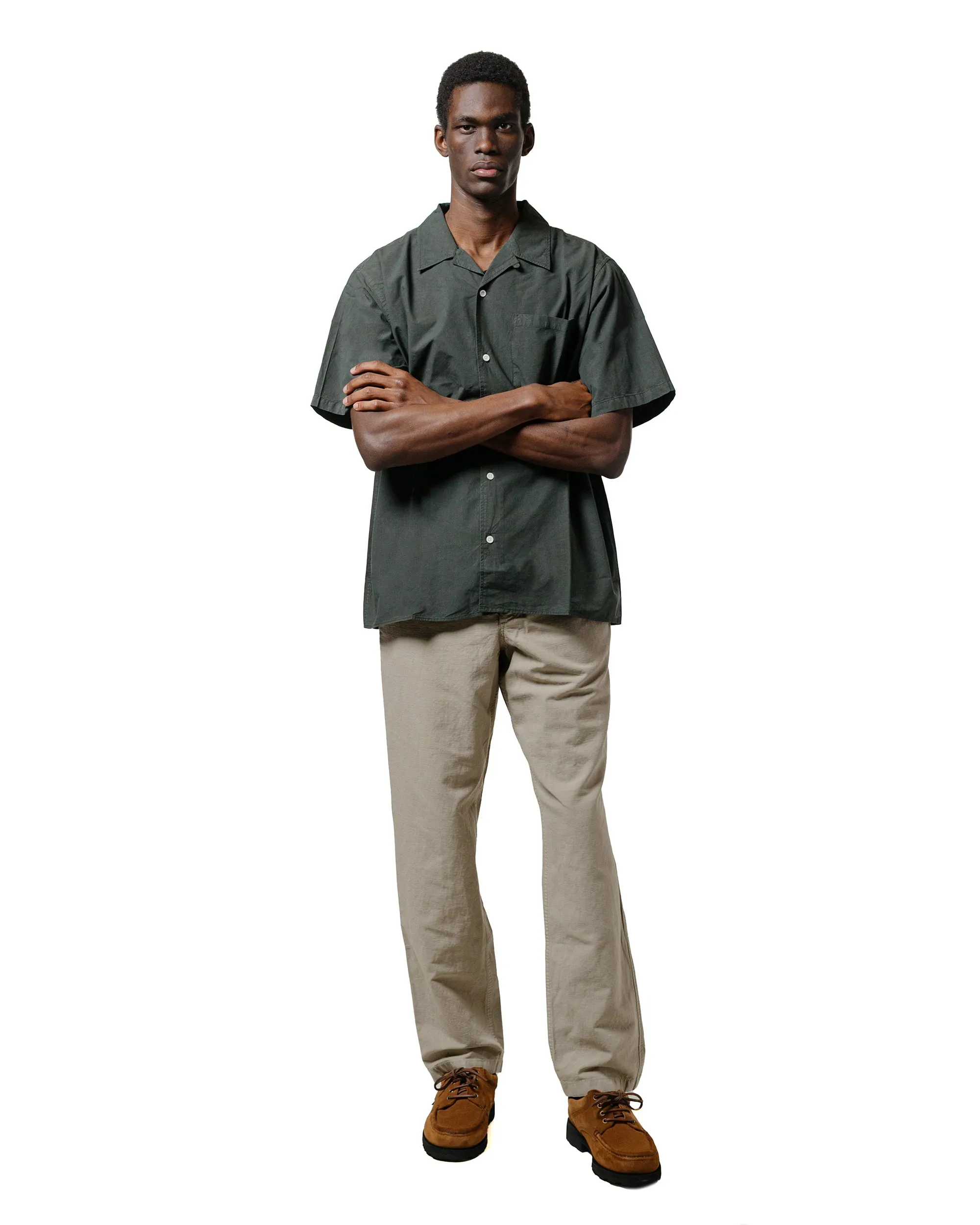 Norse Projects Carsten Cotton Tencel Shirt Black Olive sold by Lost & Found product image thumbnail 4