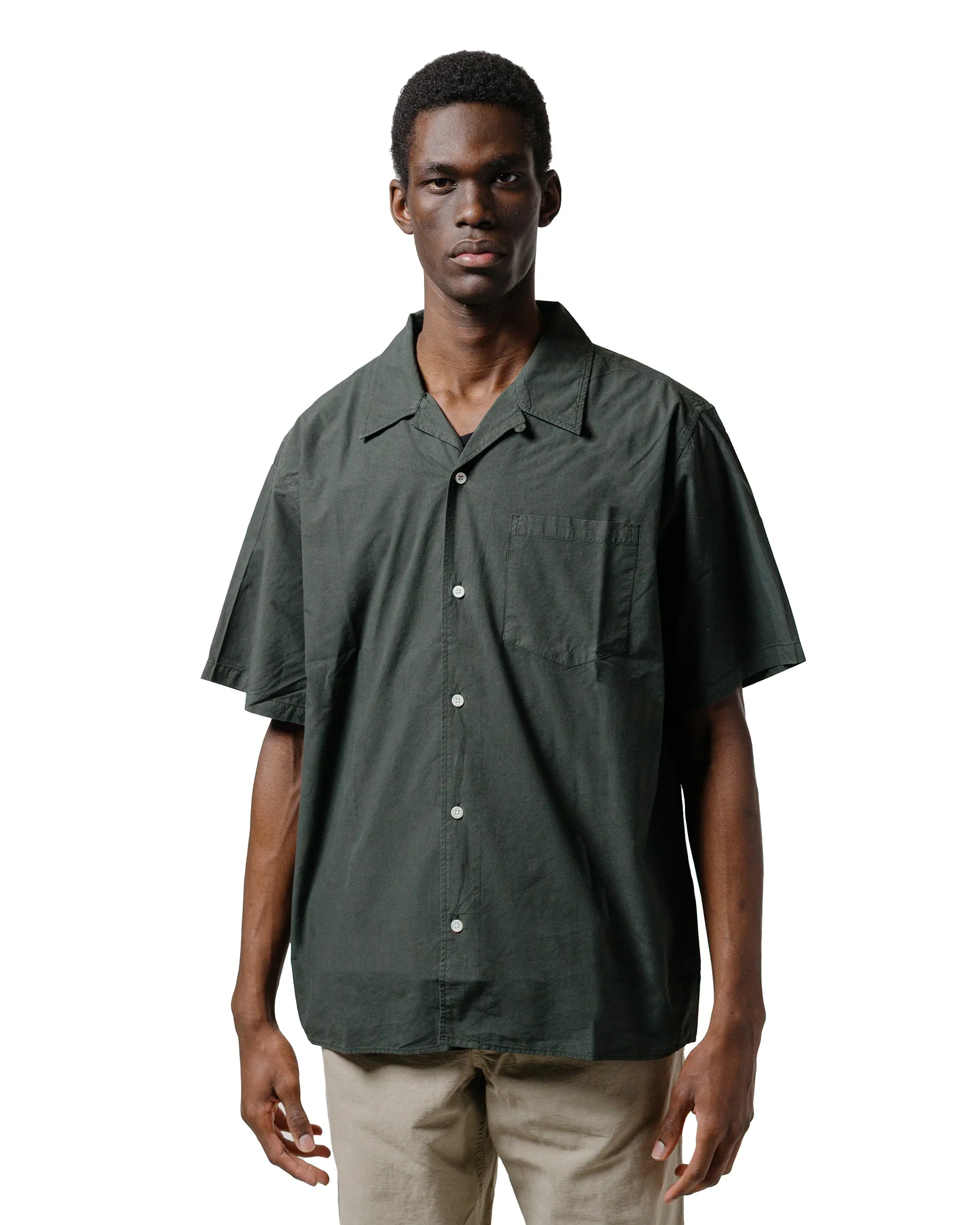 Norse Projects Carsten Cotton Tencel Shirt Black Olive sold by Lost & Found product image thumbnail 2