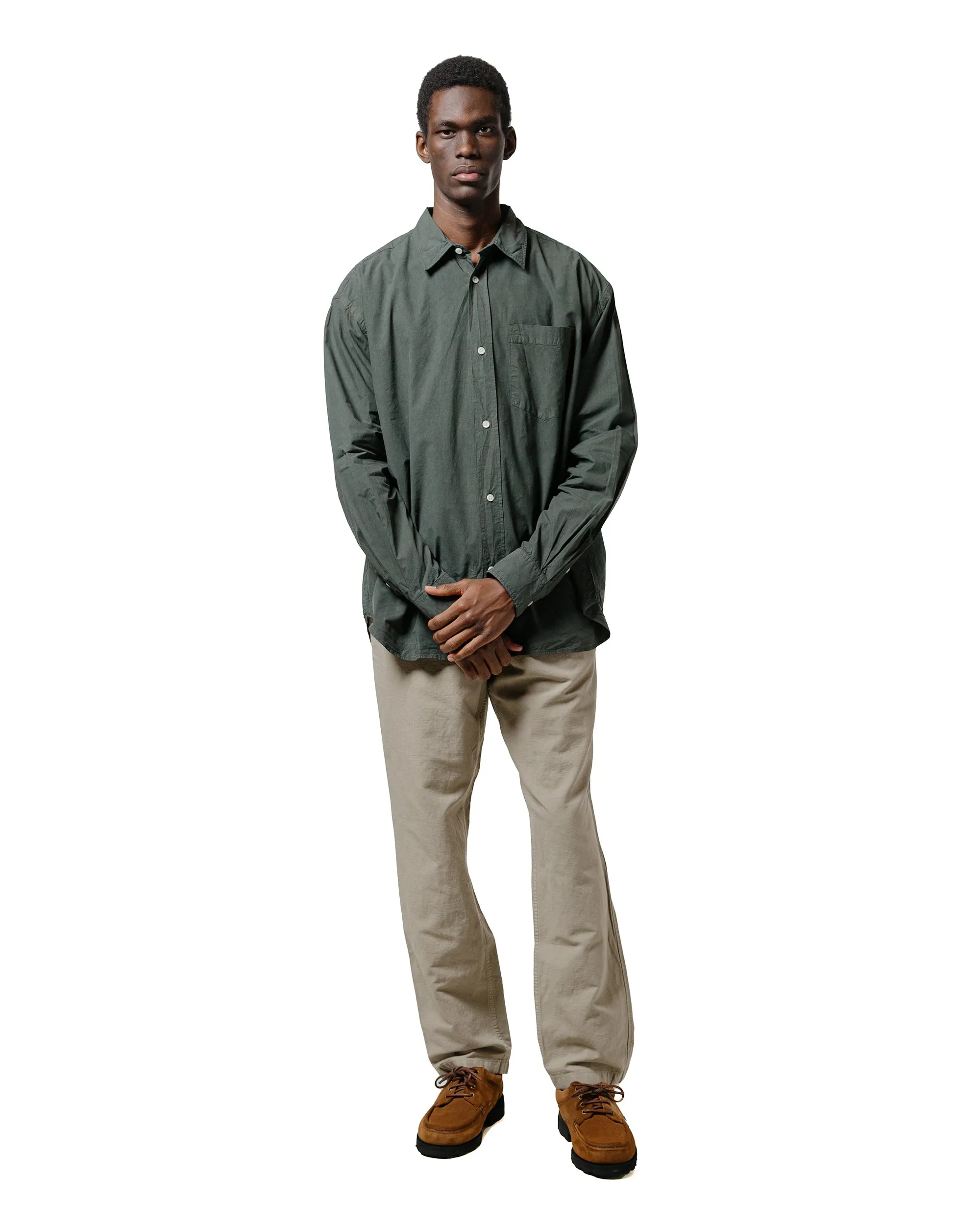 Norse Projects Mo Cotton Tencel Shirt Black Olive sold by Lost & Found product image thumbnail 4