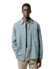 Norse Projects Algot Relaxed Cotton Linen Shirt Greyish Blue sold by Lost & Found