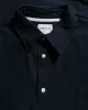 Norse Projects Algot Relaxed Cotton Linen Shirt Dark Navy sold by Lost & Found