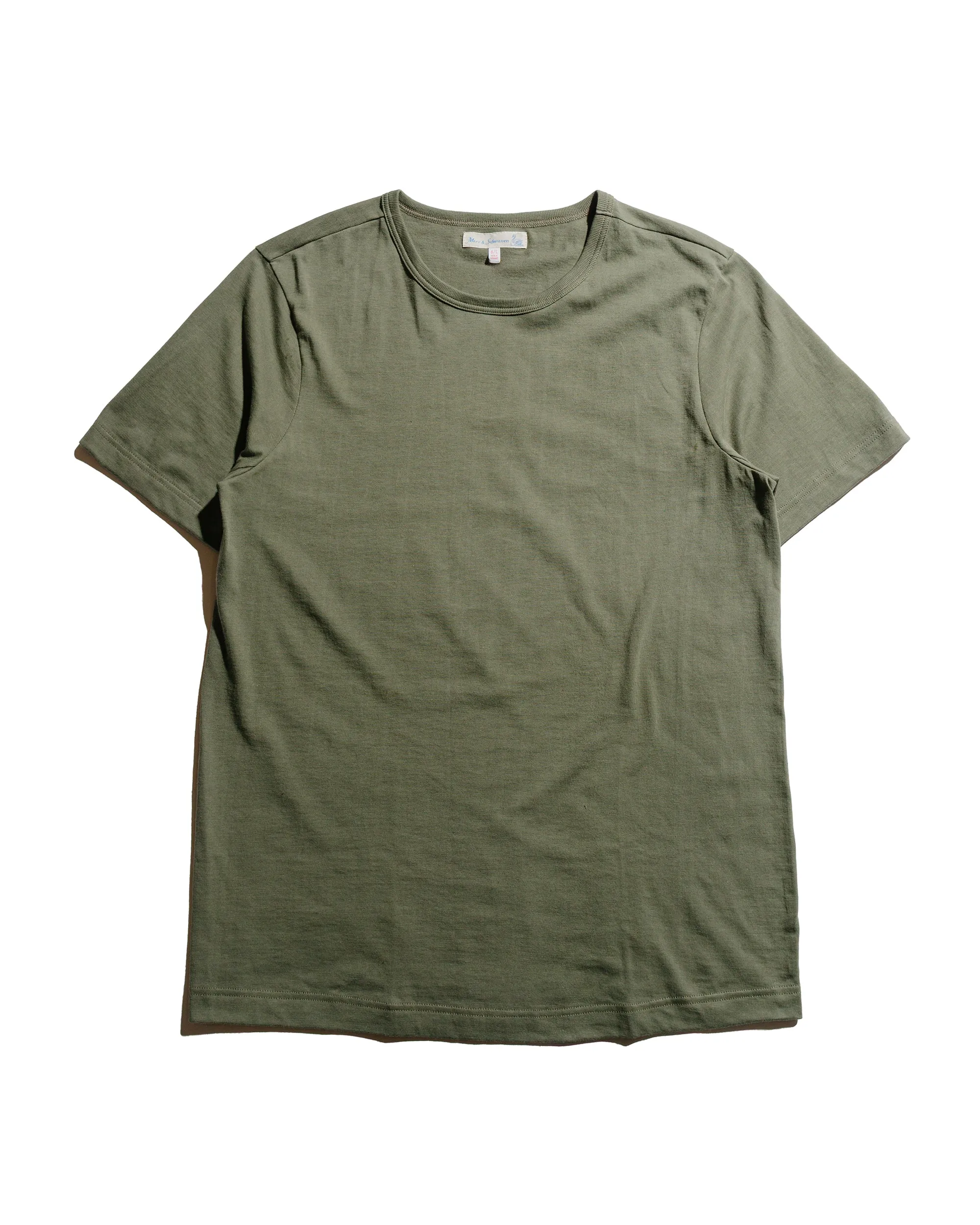 Merz B. Schwanen 1950s Loopwheeled T-Shirt Army sold by Lost & Found