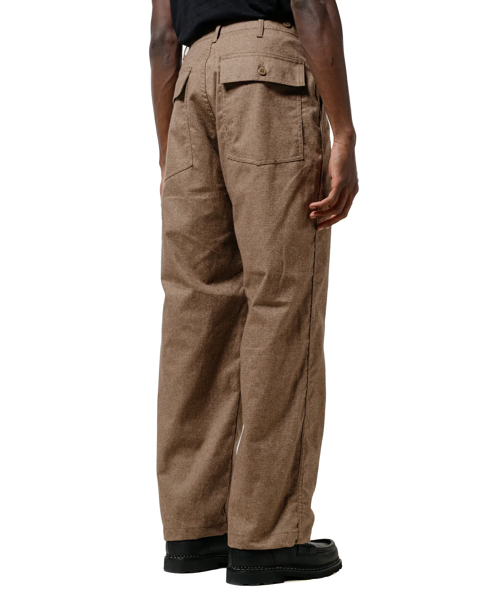 Engineered Garments Workaday Fatigue Pant Brown CP Homespun sold by Lost & Found product image thumbnail 3
