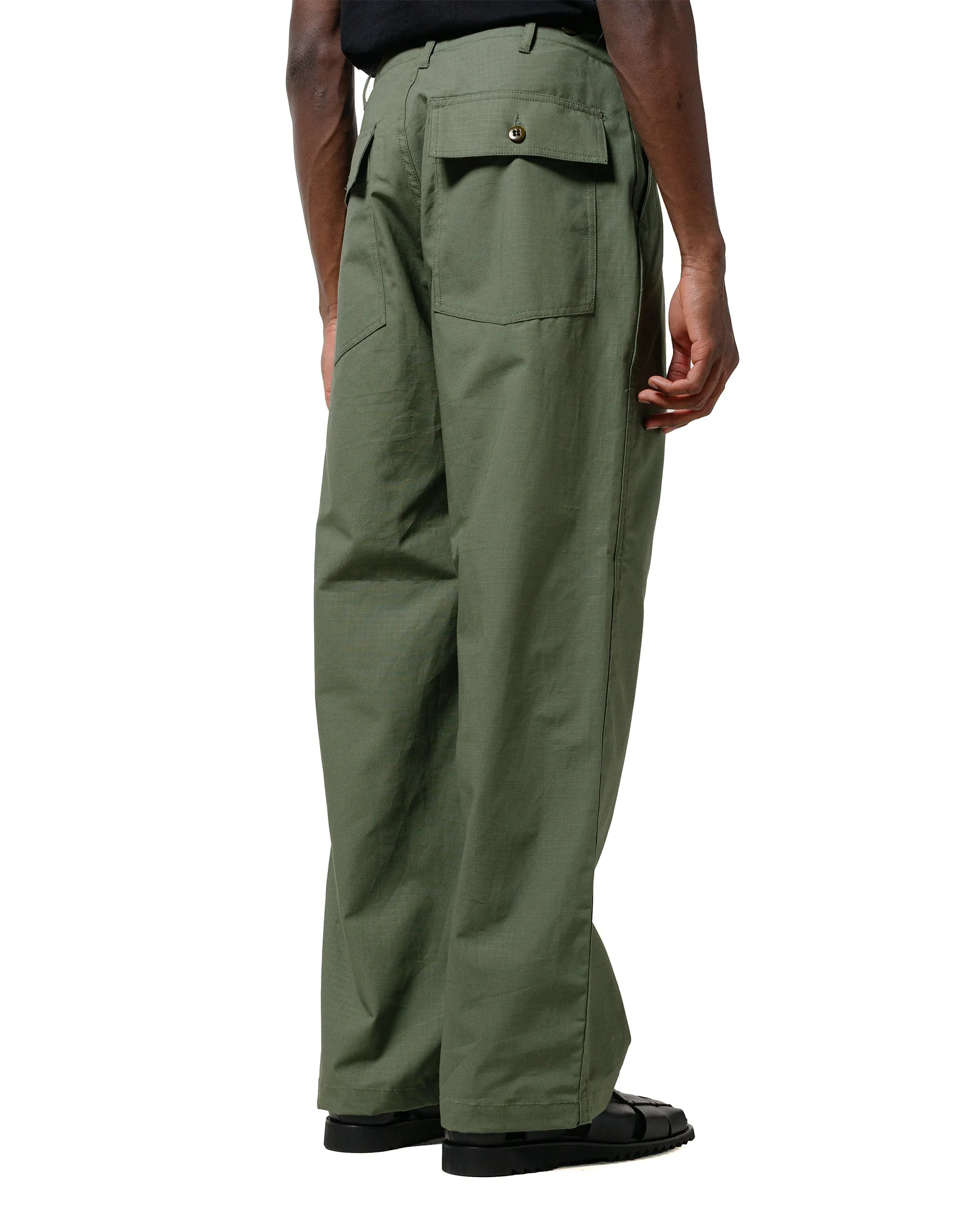 Engineered Garments Workaday Fatigue Pant Olive Cotton Ripstop sold by Lost & Found product image thumbnail 3