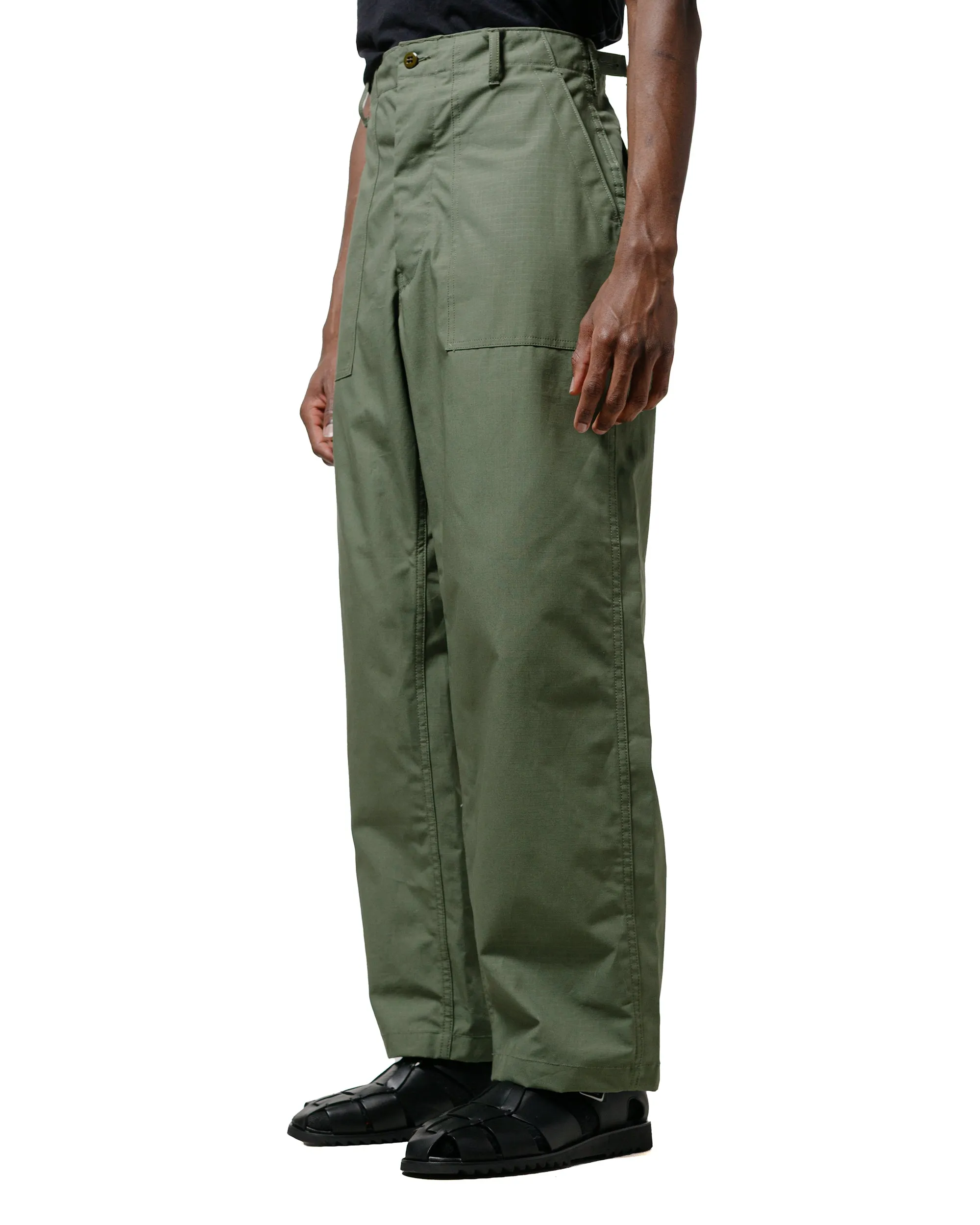 Engineered Garments Workaday Fatigue Pant Olive Cotton Ripstop sold by Lost & Found product image thumbnail 2
