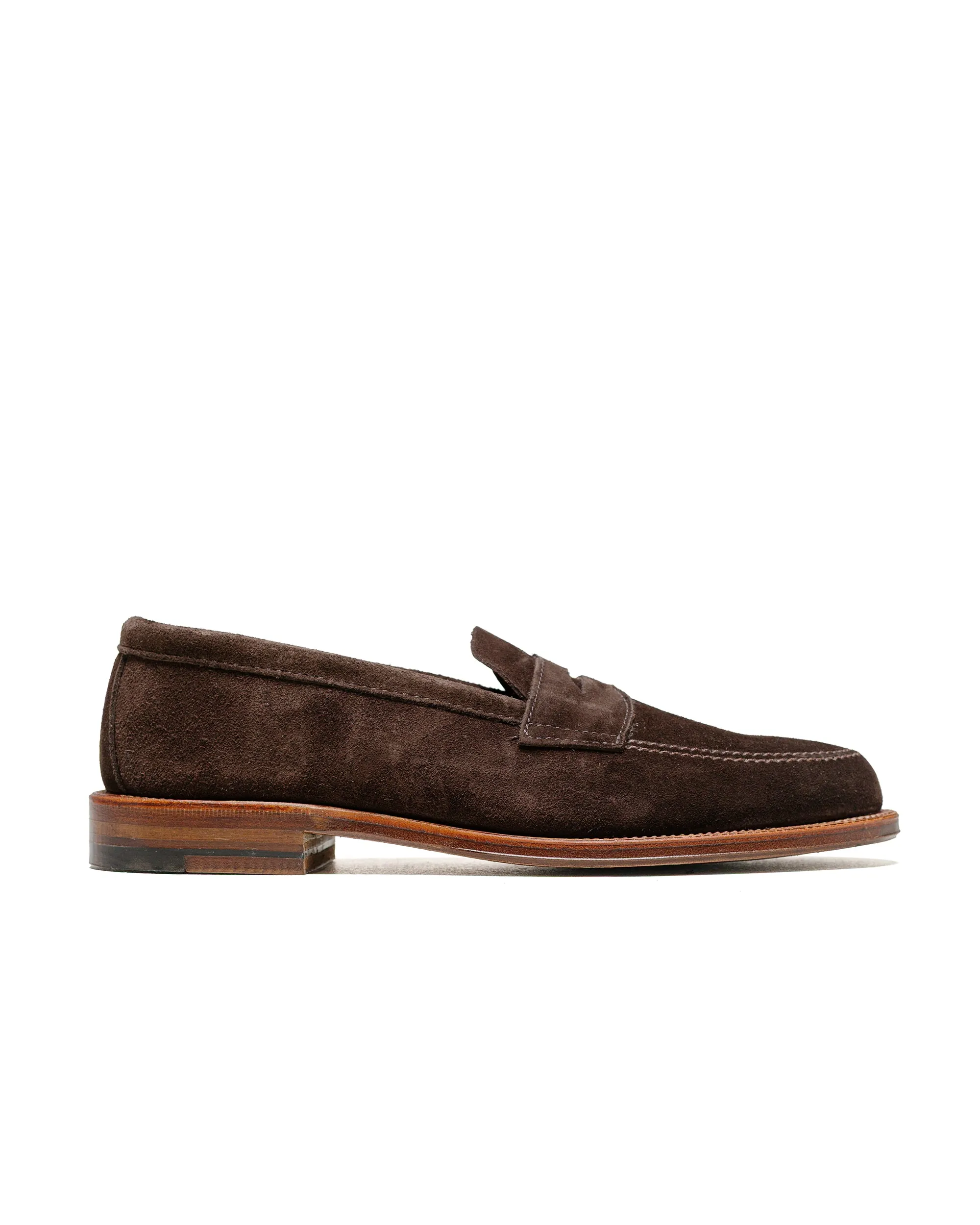 Alden Penny Loafer Dark Brown Suede 5738F sold by Lost & Found