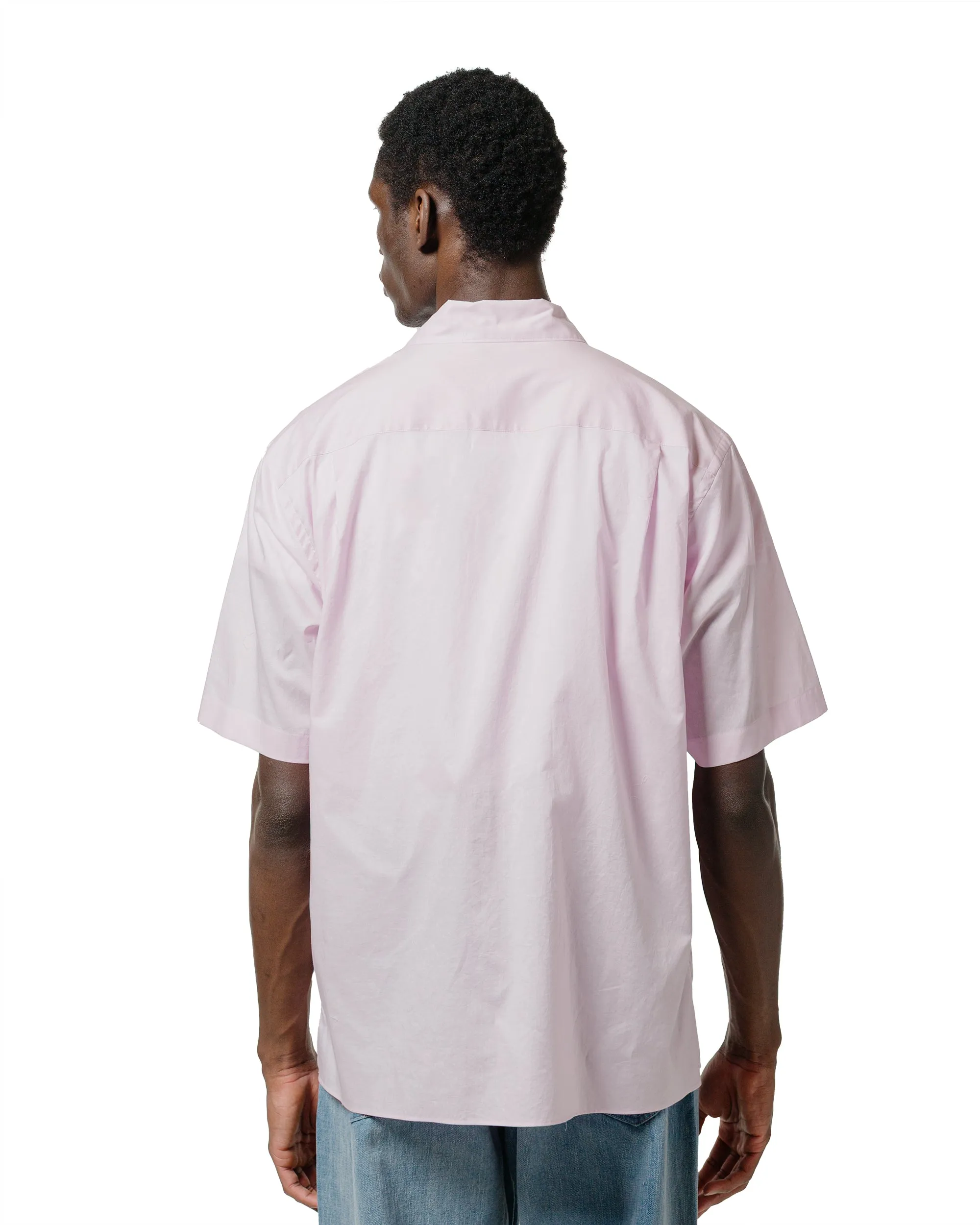 Auralee Washed Finx Typewriter Open Collar Half Sleeved Shirt Light Pink sold by Lost & Found product image thumbnail 3