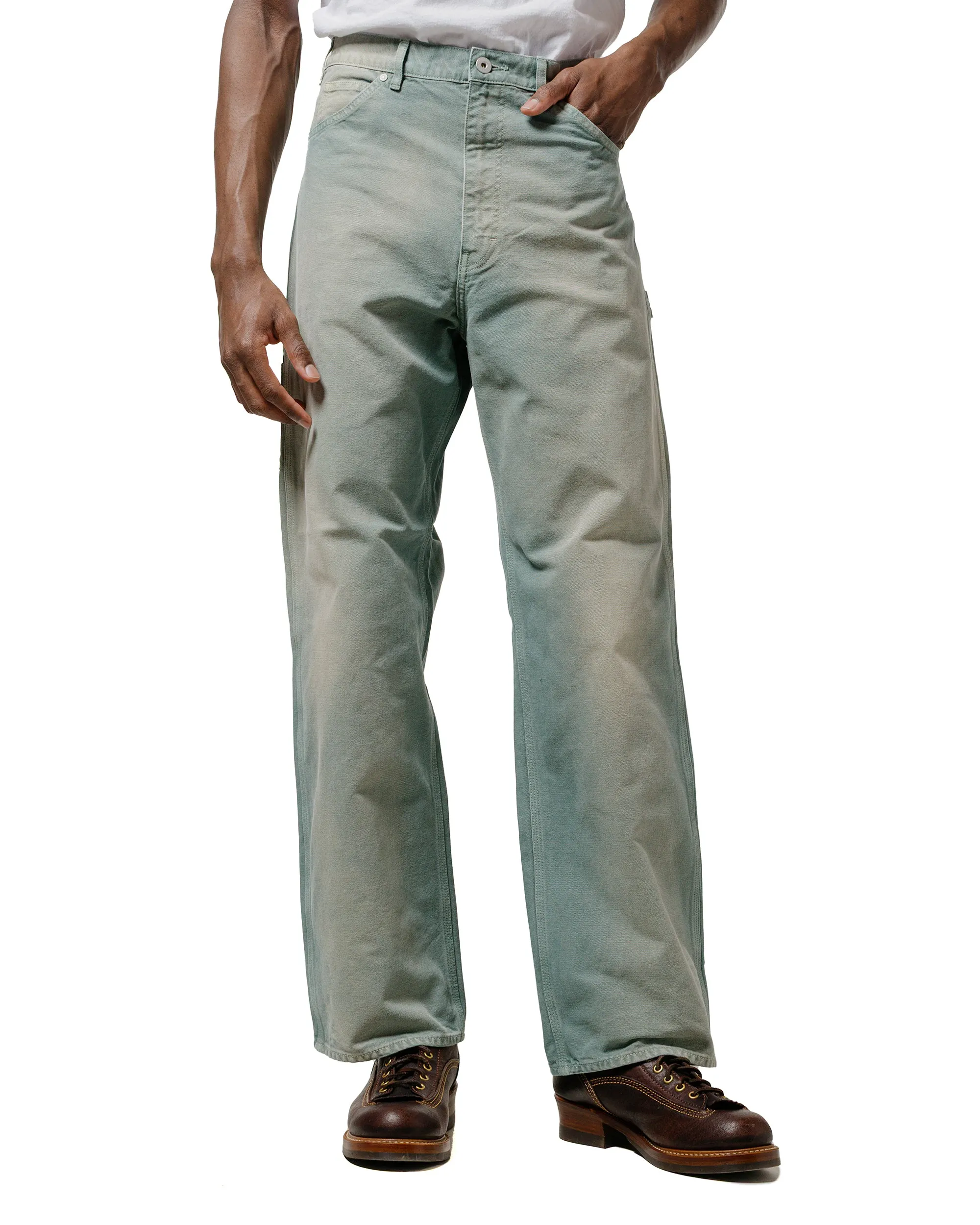 Auralee Organic Cotton Duck Pants Ash Green sold by Lost & Found product image thumbnail 2