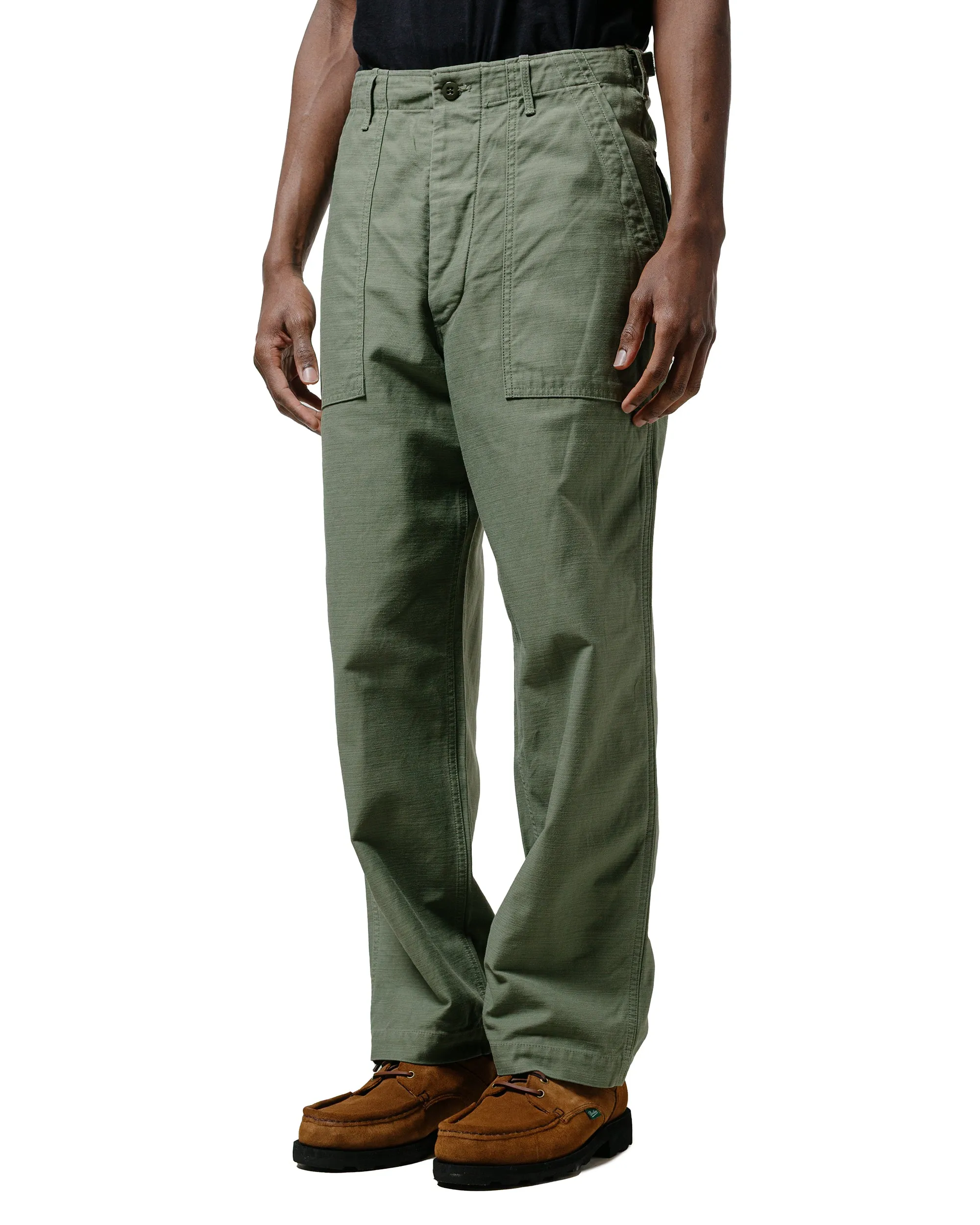 The Corona Utility FP001-02 'Utility Slacks' Military Back Sateen Light OG w/ Bio-Wash sold by Lost & Found product image thumbnail 2