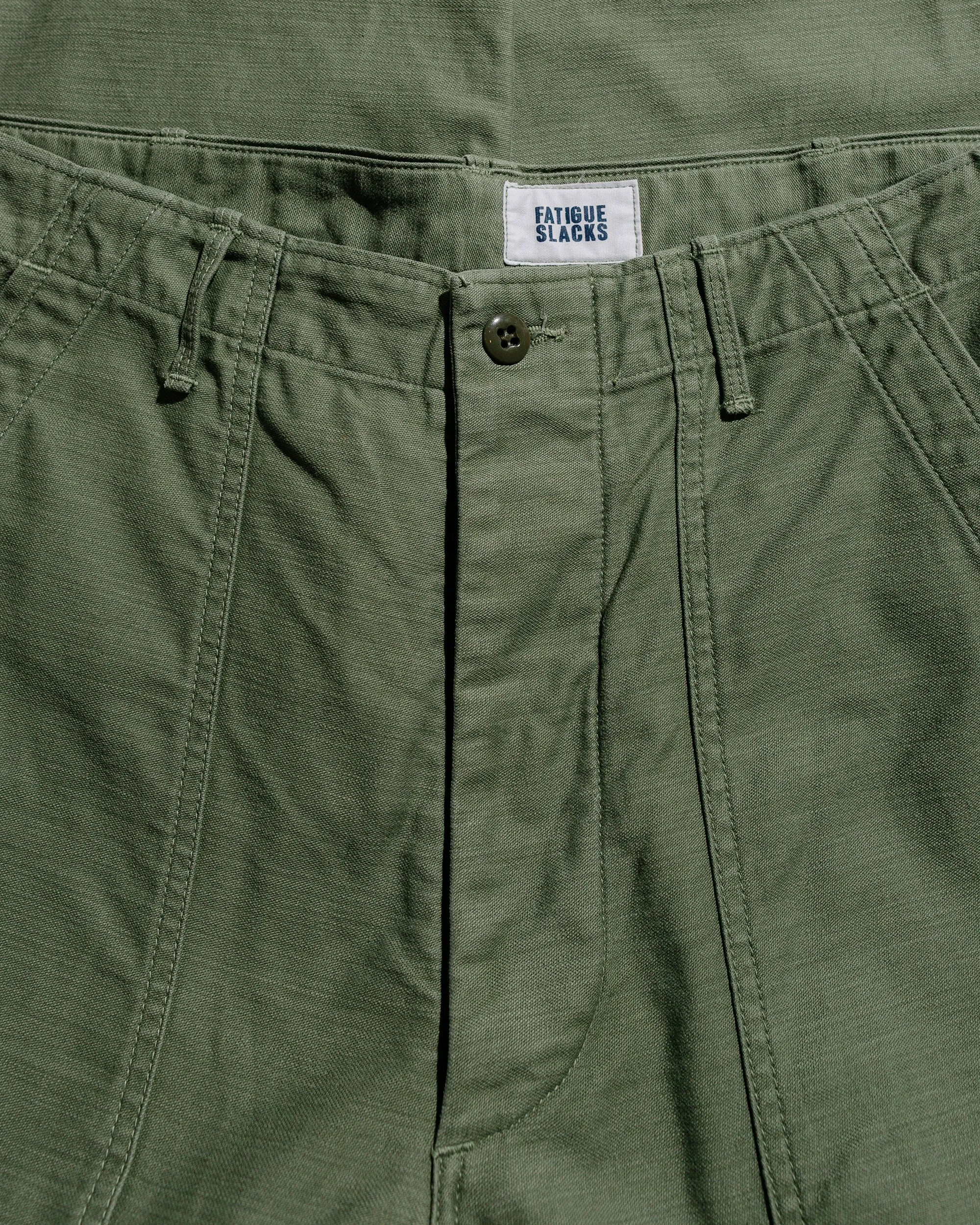 The Corona Utility FP001-02 'Utility Slacks' Military Back Sateen Light OG w/ Bio-Wash sold by Lost & Found product image thumbnail 5