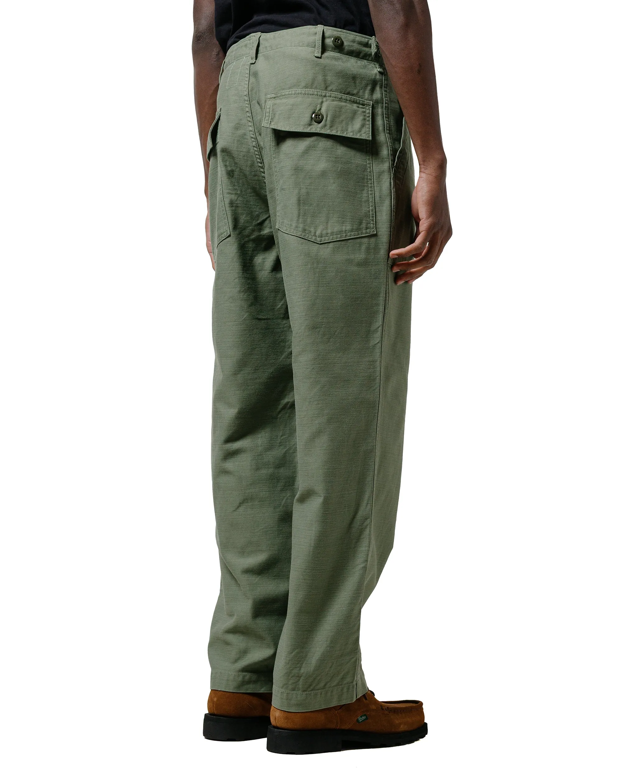 The Corona Utility FP001-02 'Utility Slacks' Military Back Sateen Light OG w/ Bio-Wash sold by Lost & Found product image thumbnail 3