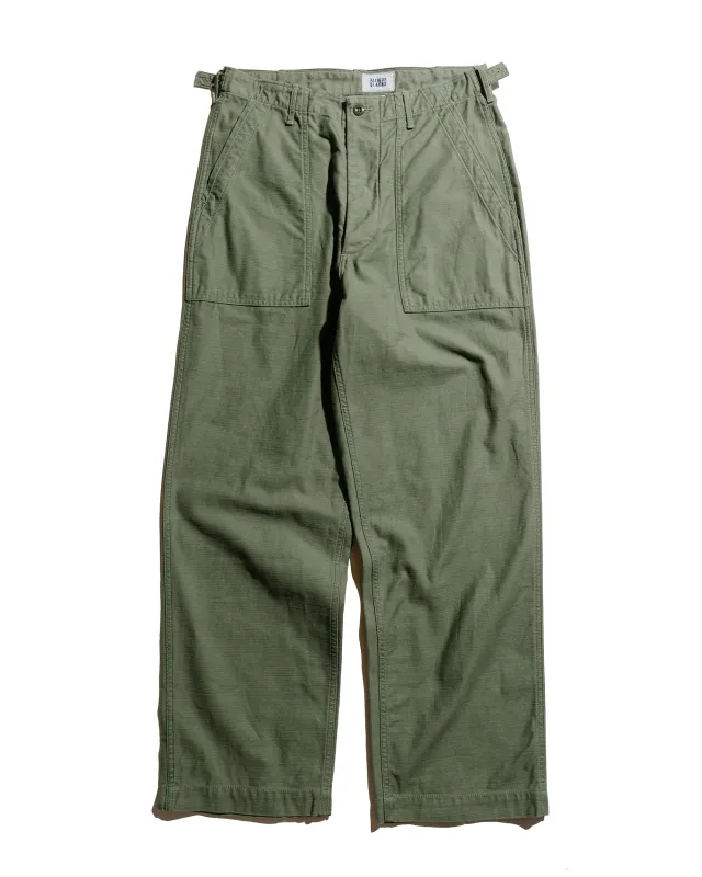 The Corona Utility FP001-02 'Utility Slacks' Military Back Sateen Light OG w/ Bio-Wash sold by Lost & Found