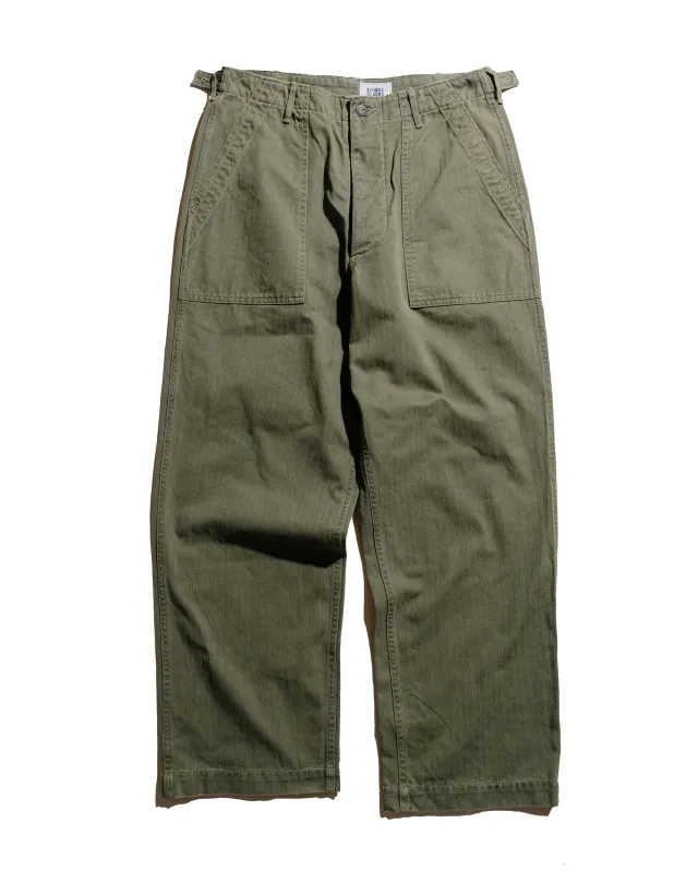 The Corona Utility FP001-01 'Utility Slacks' SZ Military H.B.T Light OG w/ Bio-Wash sold by Lost & Found