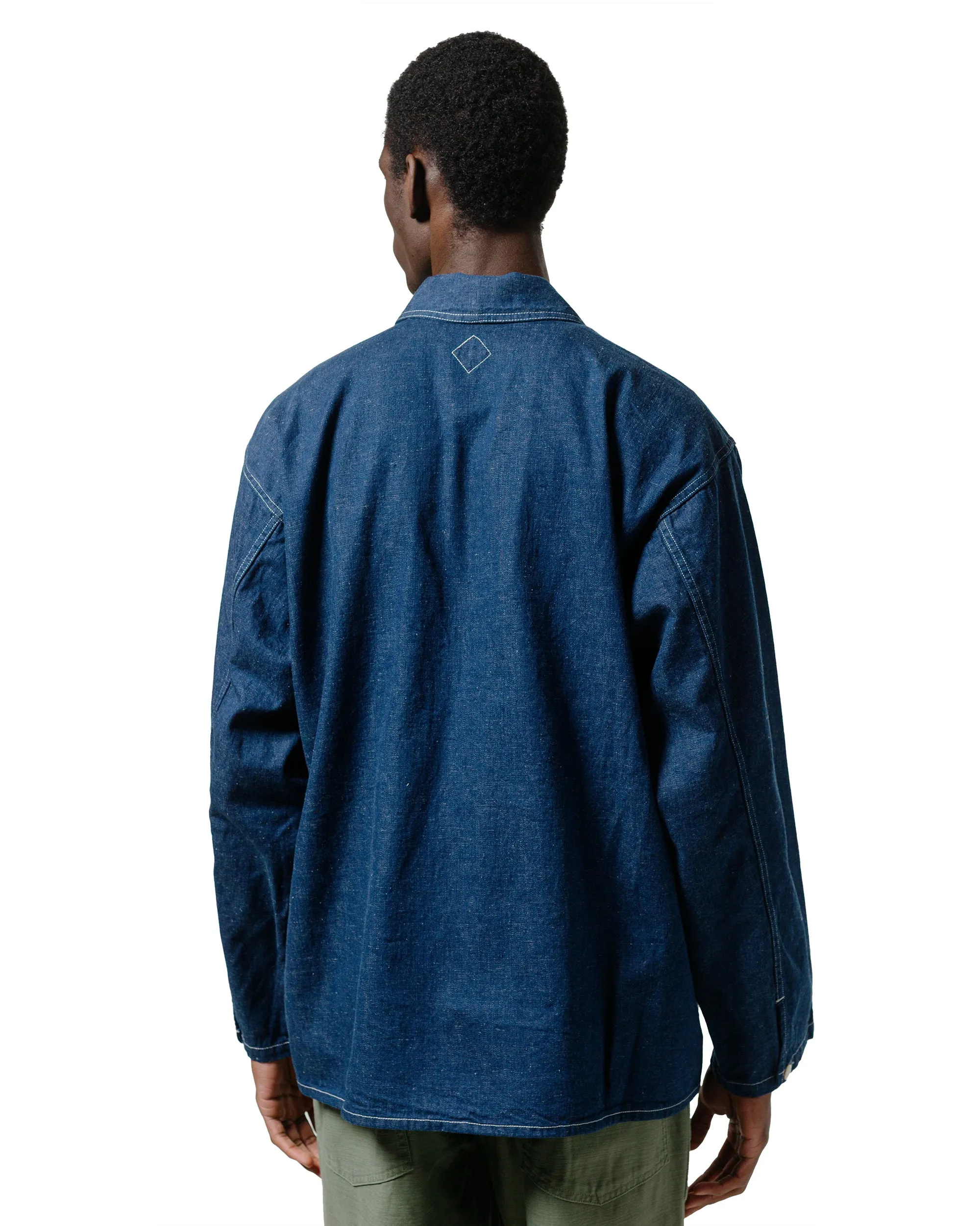 The Corona Utility CSJ004 Corona A.M Pullover Jacket 10oz Classics Denim Indigo sold by Lost & Found product image thumbnail 3