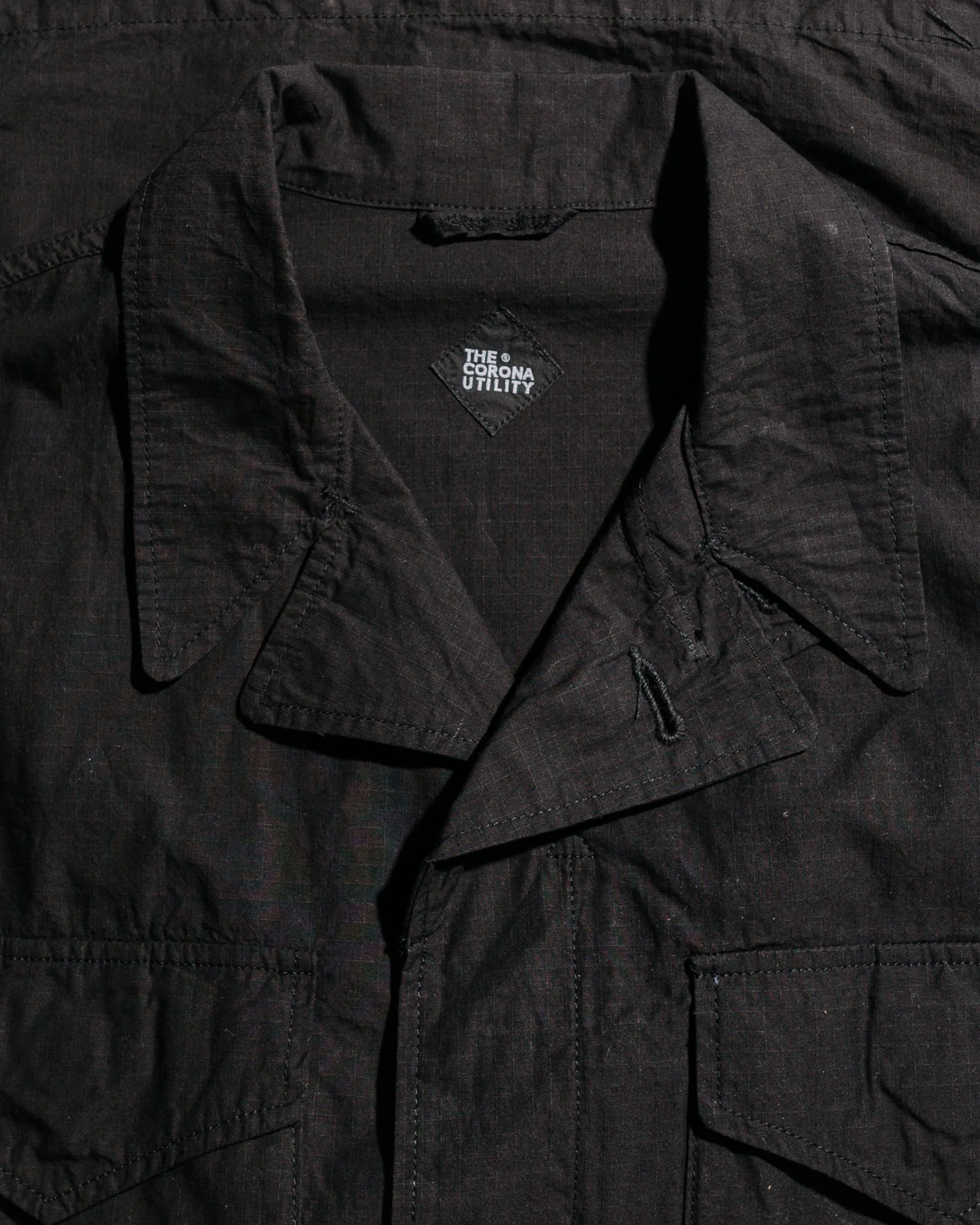 The Corona Utility CJ073 Corona M-43 Field Jacket Cotton Ripstop Light Black sold by Lost & Found product image thumbnail 5