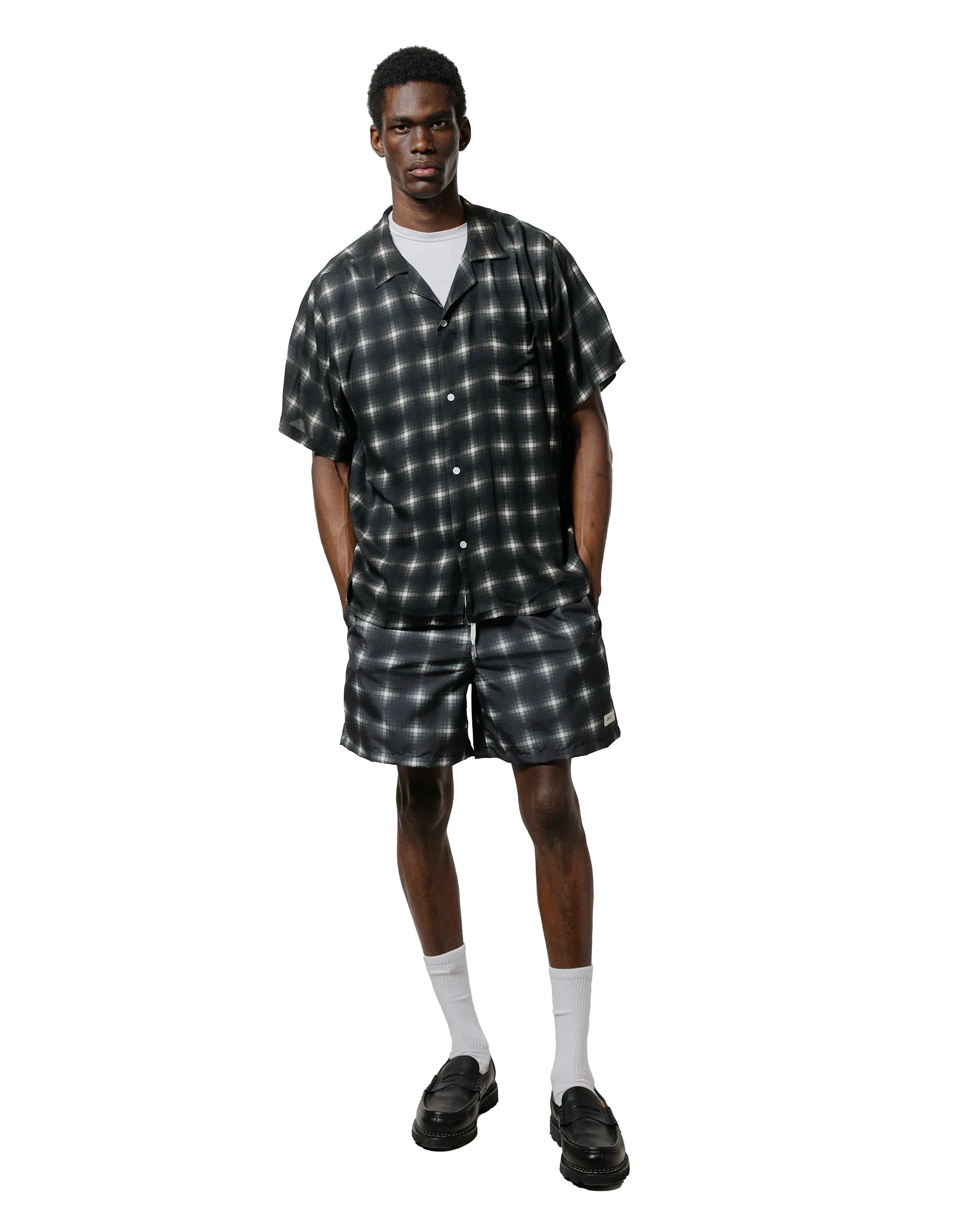 Bather Onyx Digi Plaid Swim Trunk sold by Lost & Found product image thumbnail 4