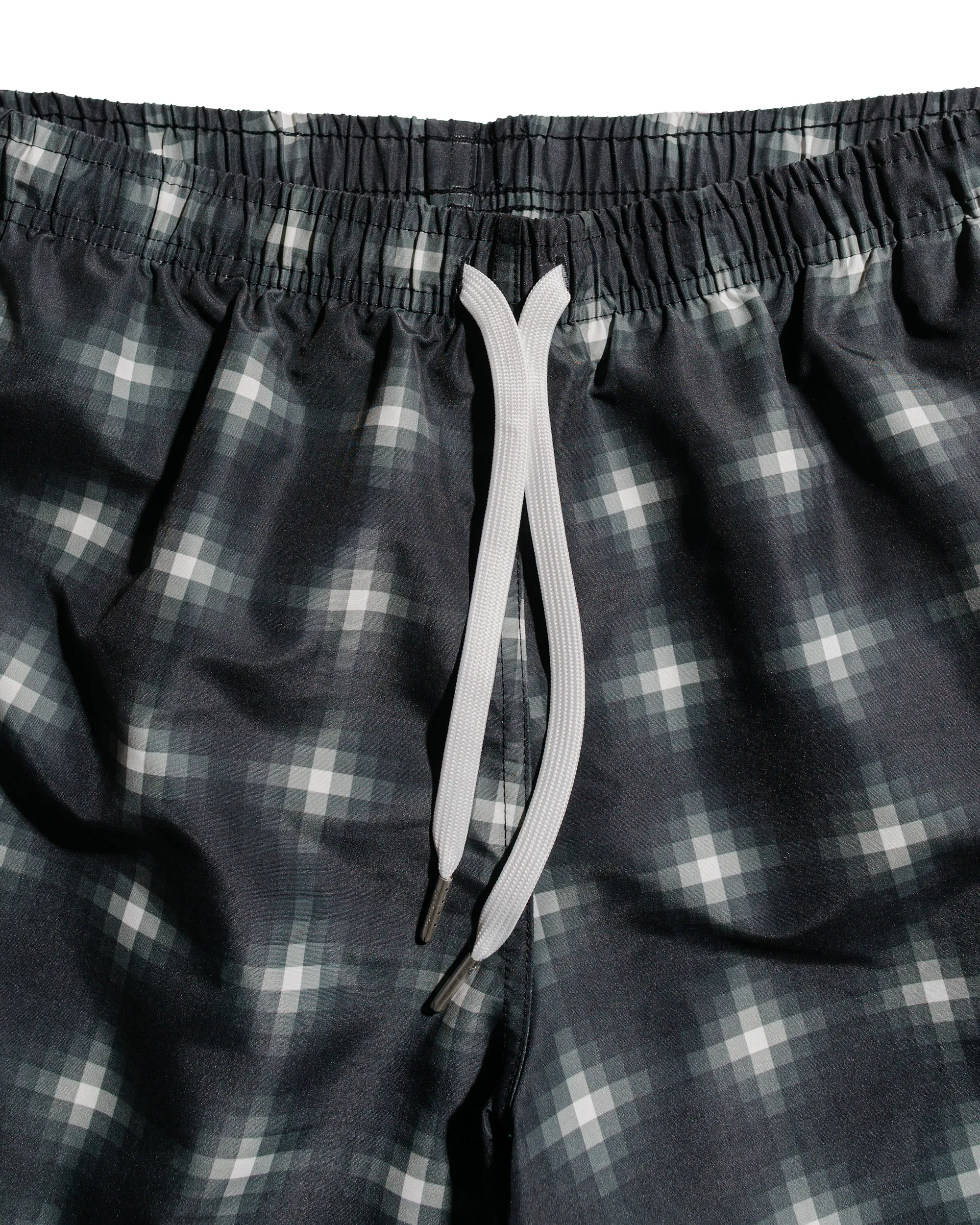 Bather Onyx Digi Plaid Swim Trunk sold by Lost & Found product image thumbnail 5